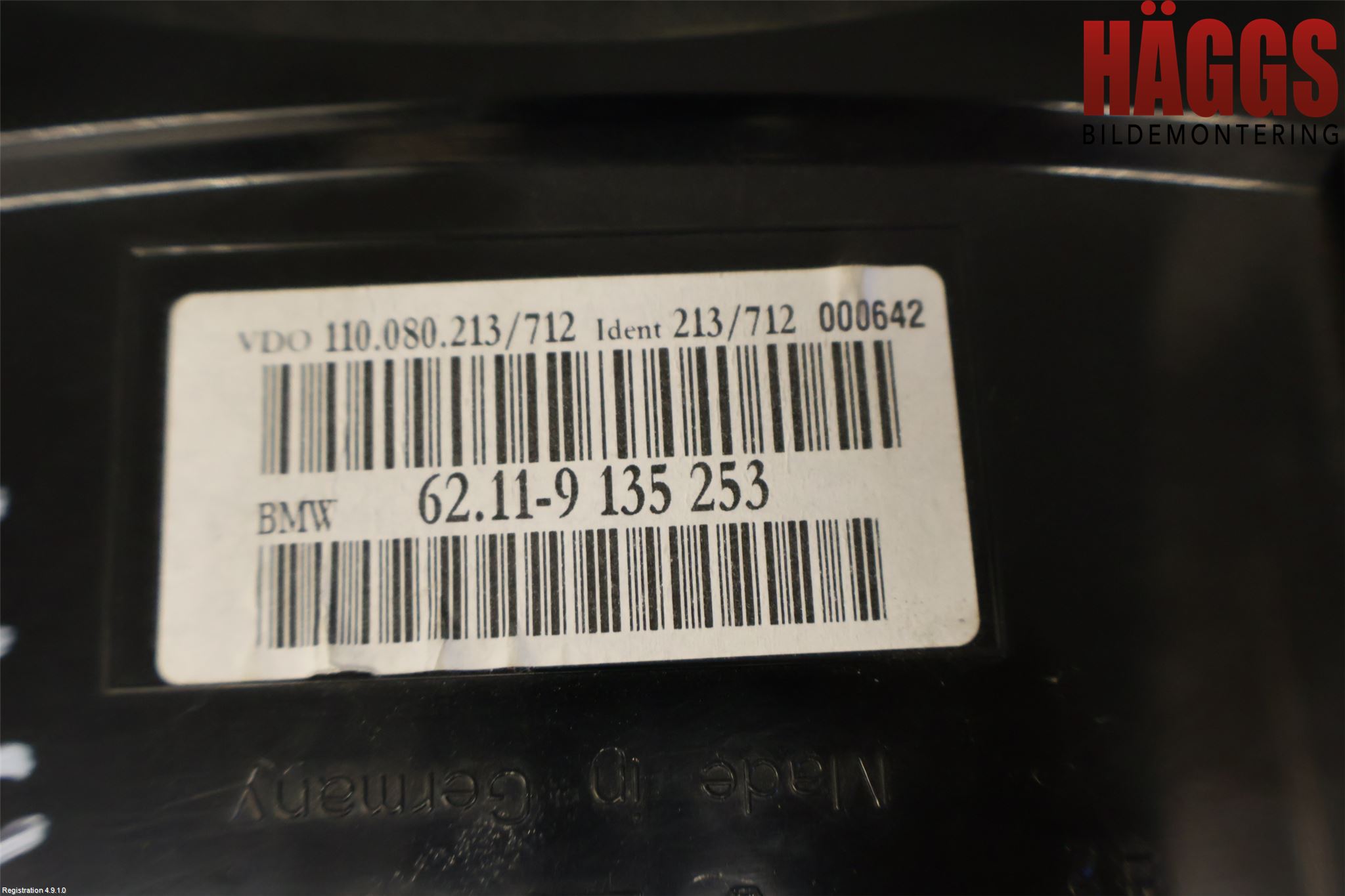 BMW 5 E60/61 Sed/Tou 02-10 Instrument Komb