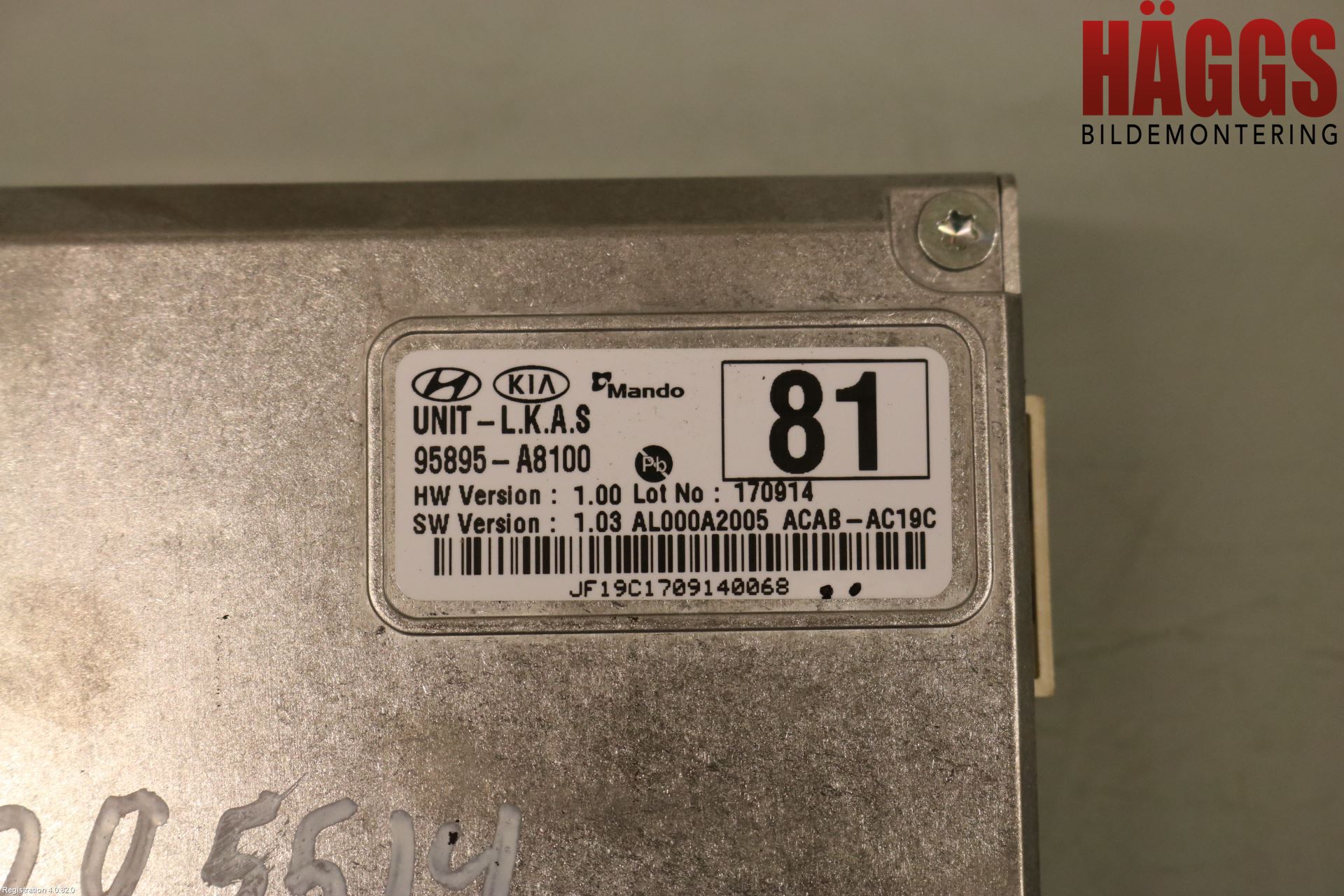 Kia OPTIMA 16-20 Sensor Aktivt Kollisionsskydd