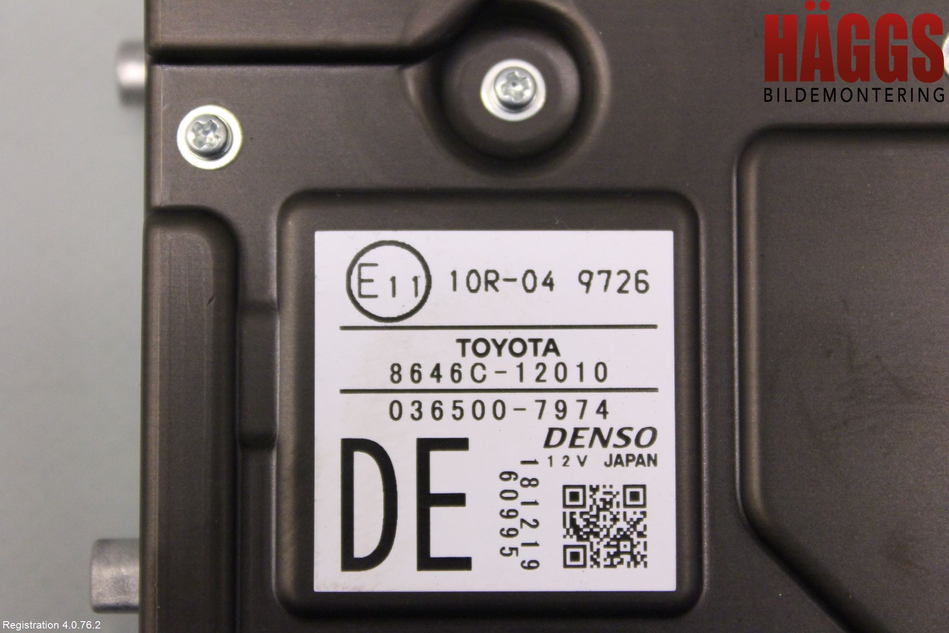 Toyota COROLLA 19- Sensor Aktivt Kollisionsskydd