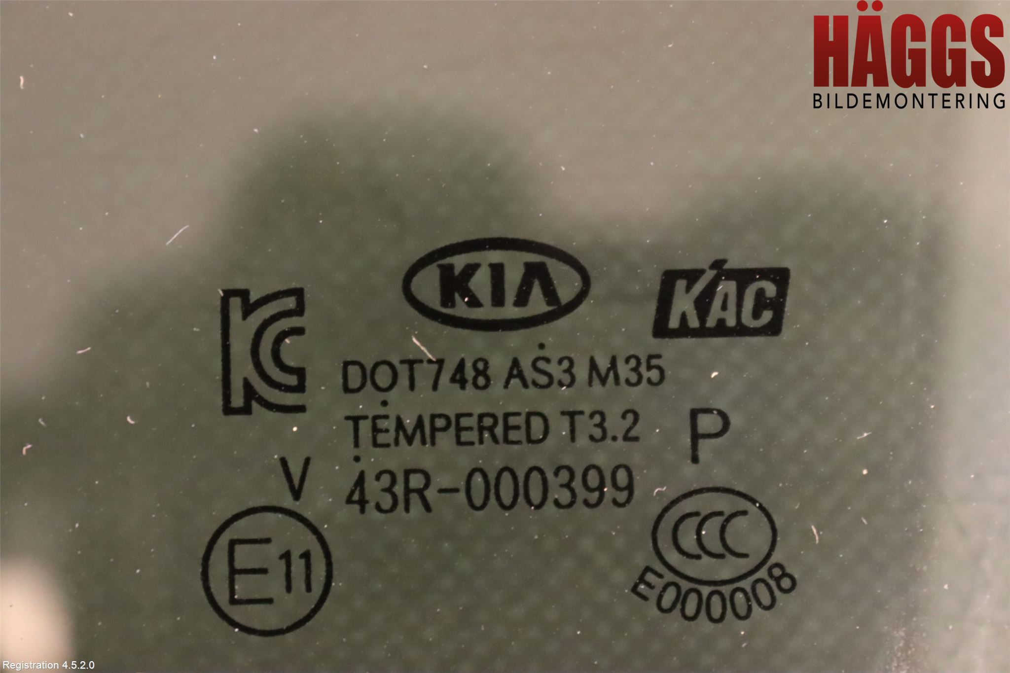 Kia SOUL 09- Dörruta Bak Vänster