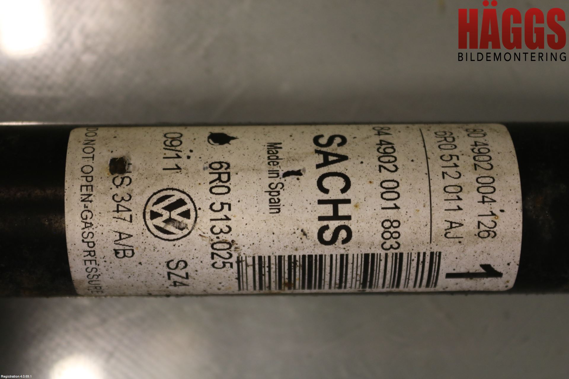 Volkswagen VW POLO 10-17 Stötdämpare Bak