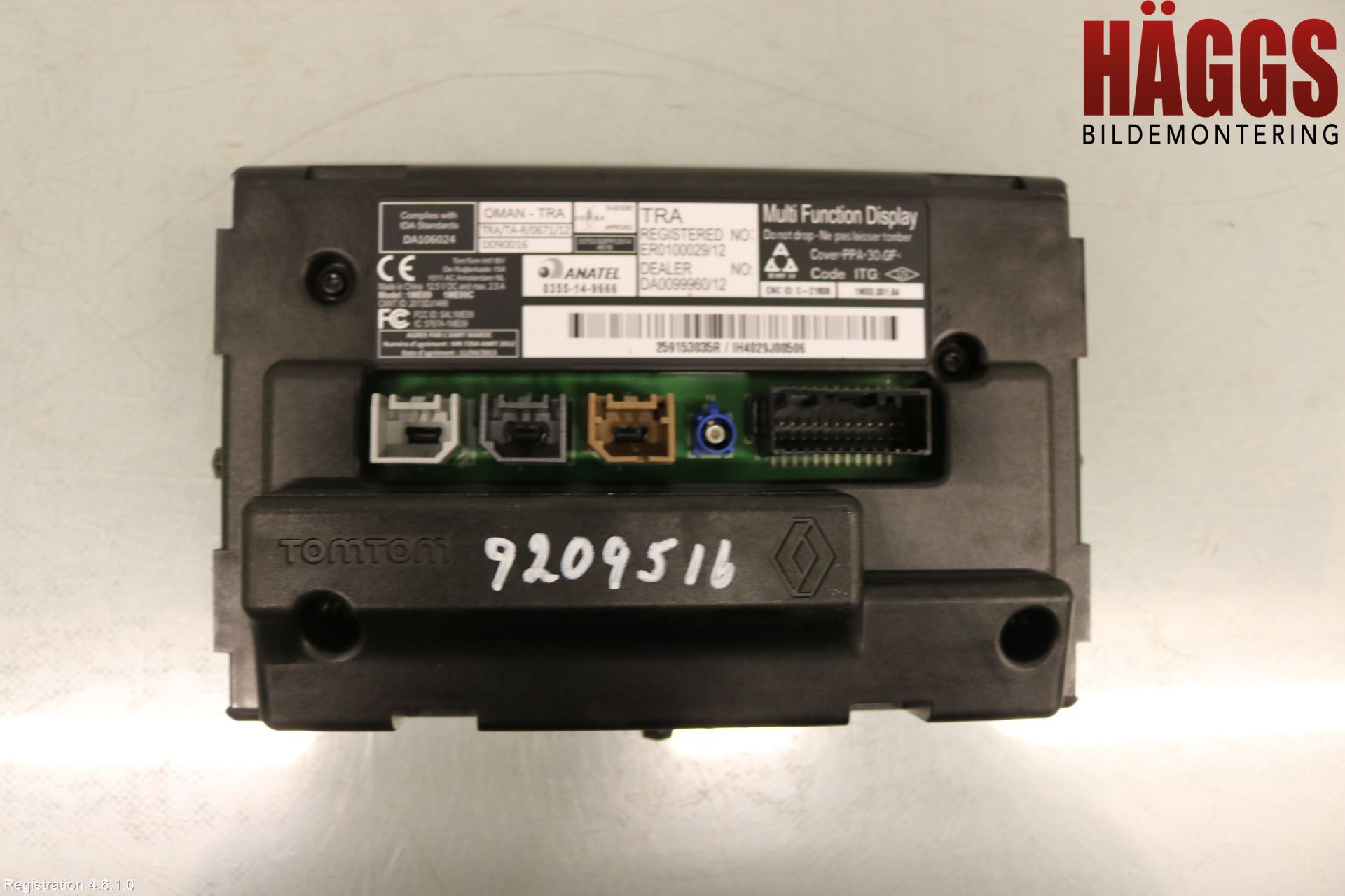 Renault ZOE/E-TECH 13- Multifunktionsdisplay