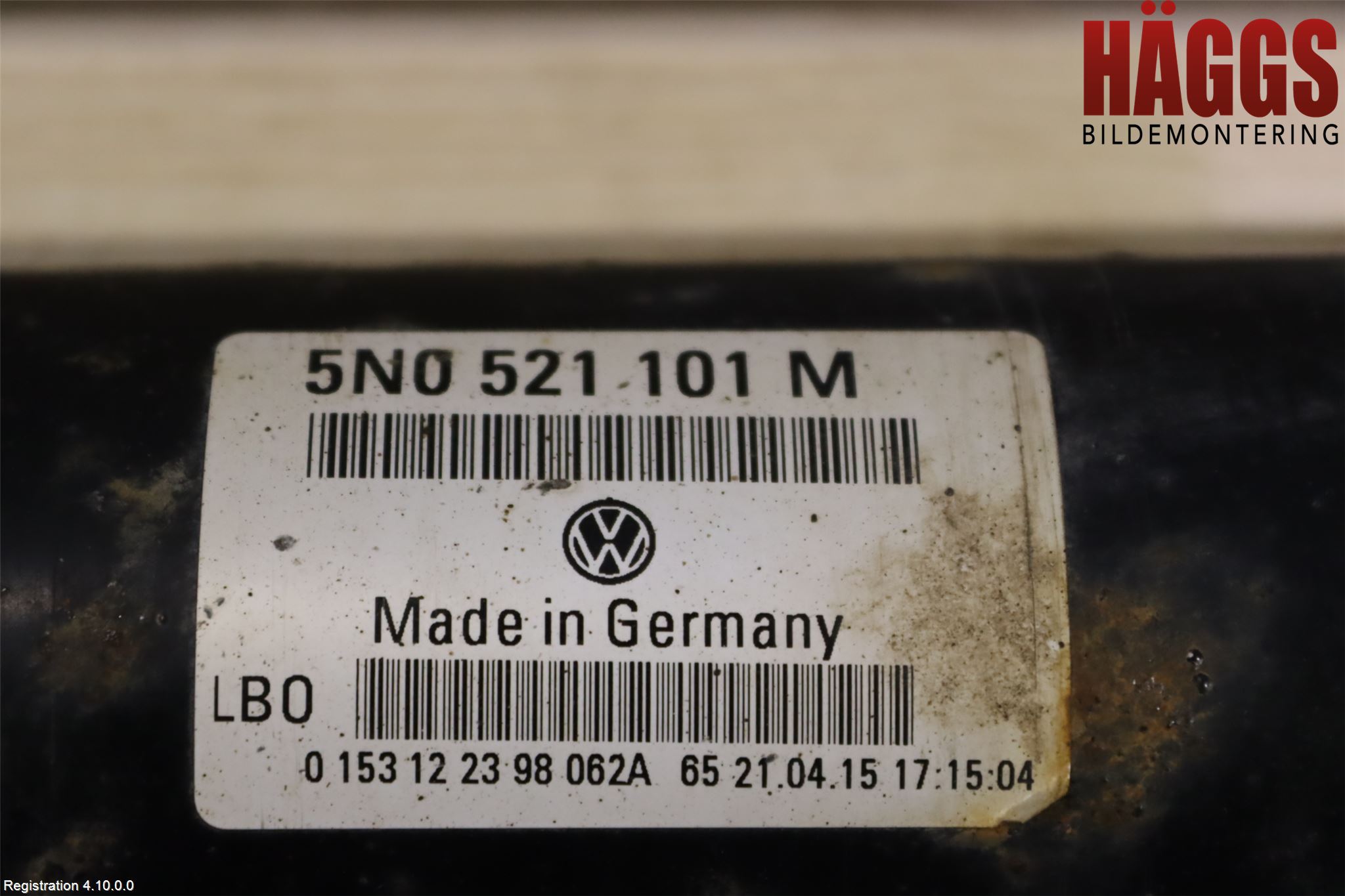 Volkswagen VW TIGUAN 07-16 Mellanaxel Komp