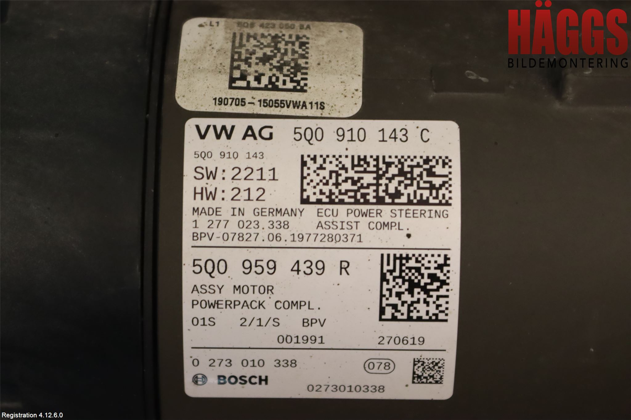 Skoda KODIAQ 17-24 Styrväxel-Snäcka Elektrisk