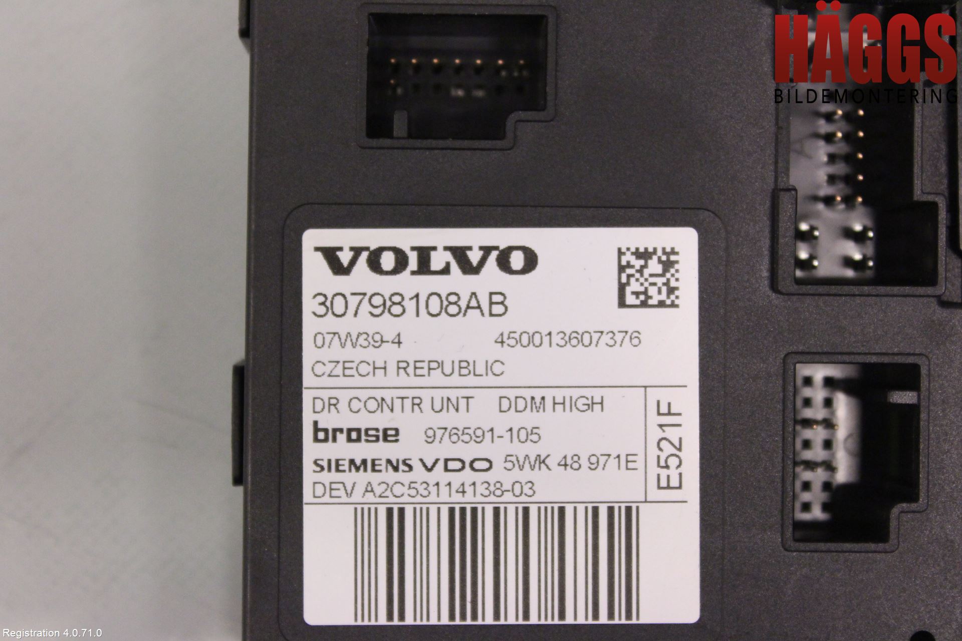 Volvo C30 07-10 Fönsterhissmotor