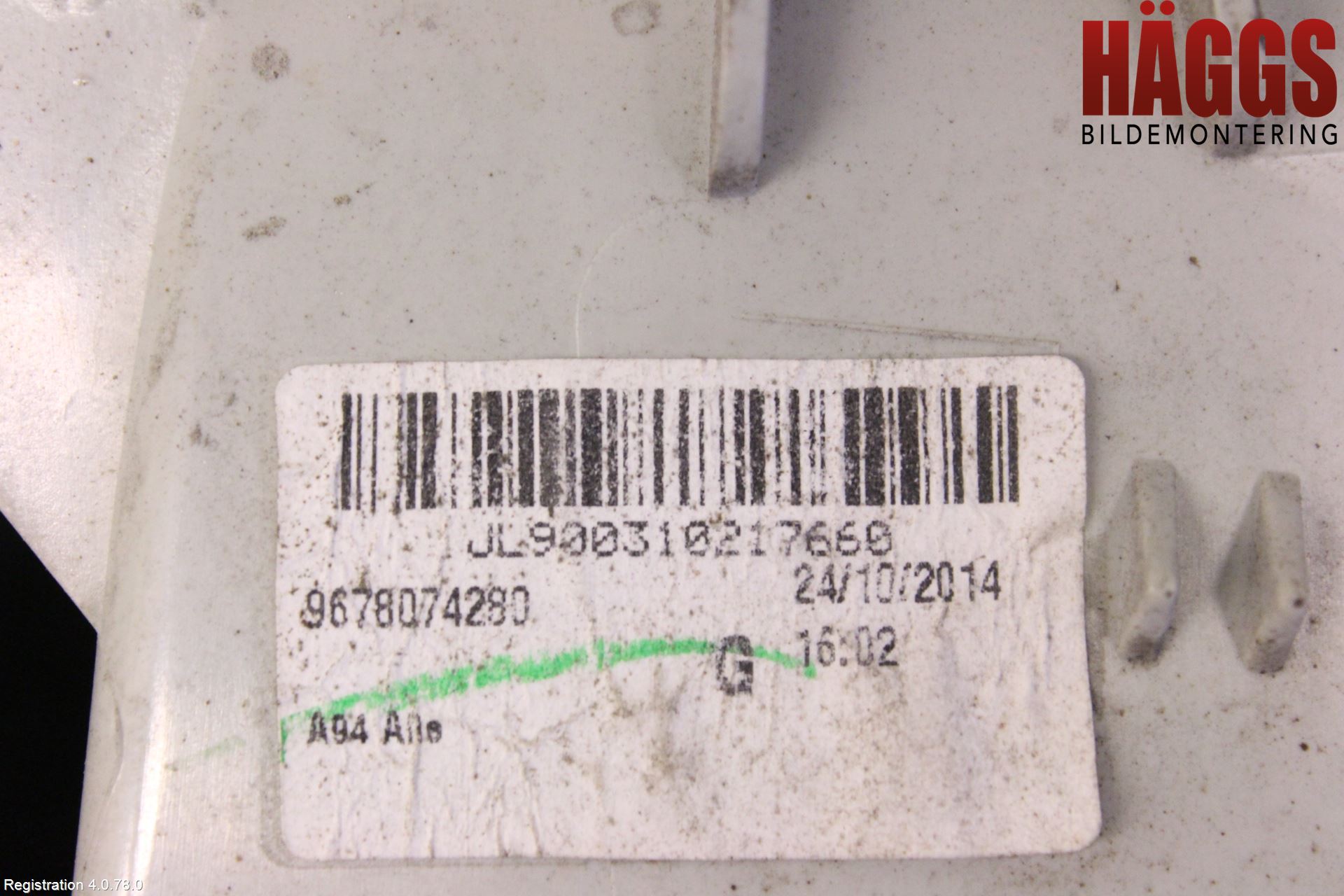 Peugeot 2008 13-20 Bakljus Vänster