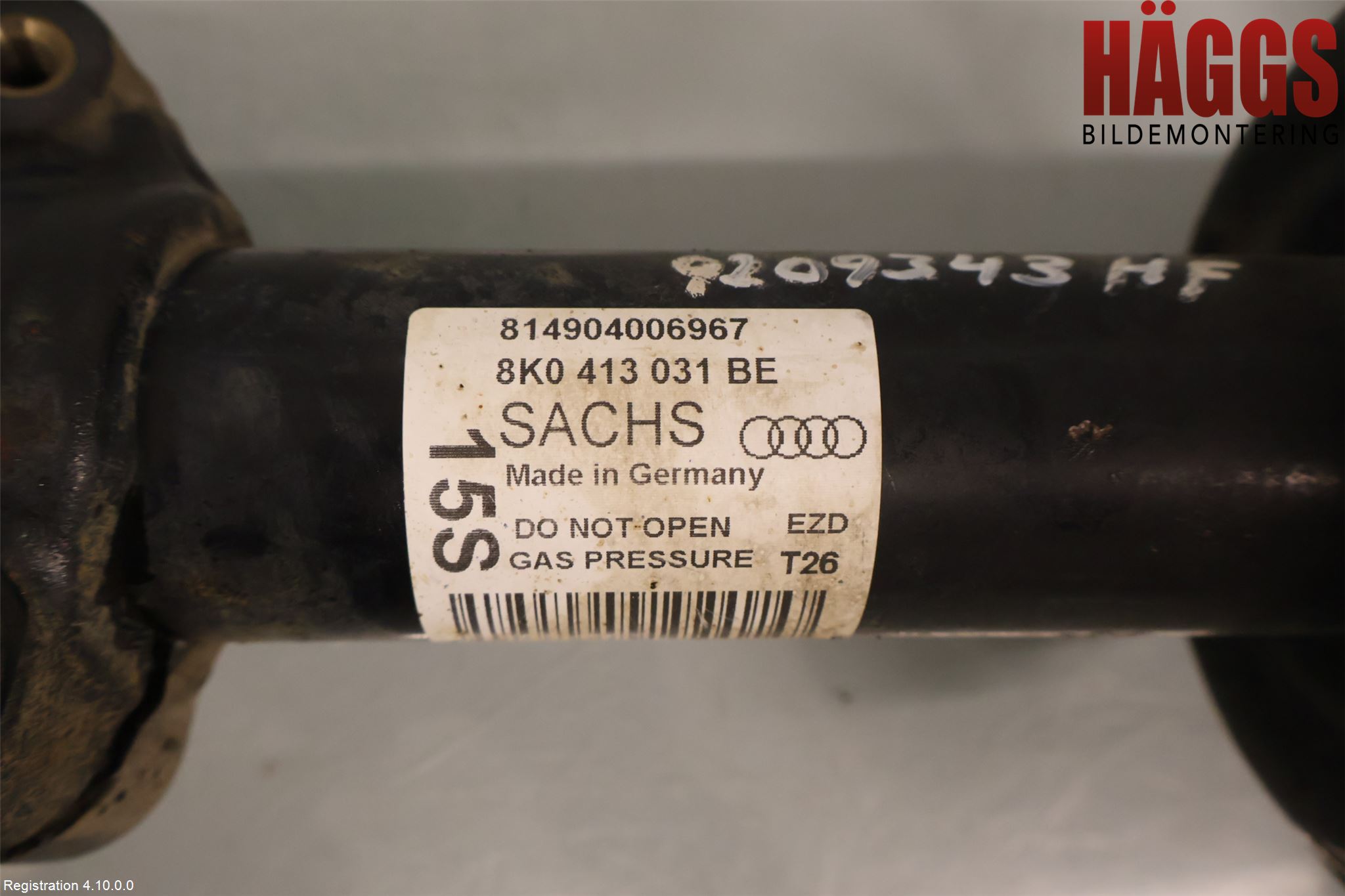 Audi A5 07-16 Fjäderben Fram Vänster