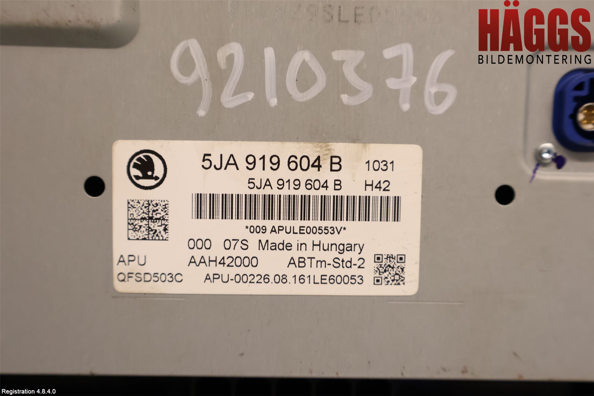 Skoda RAPID Cd Radio - Multimediapanel