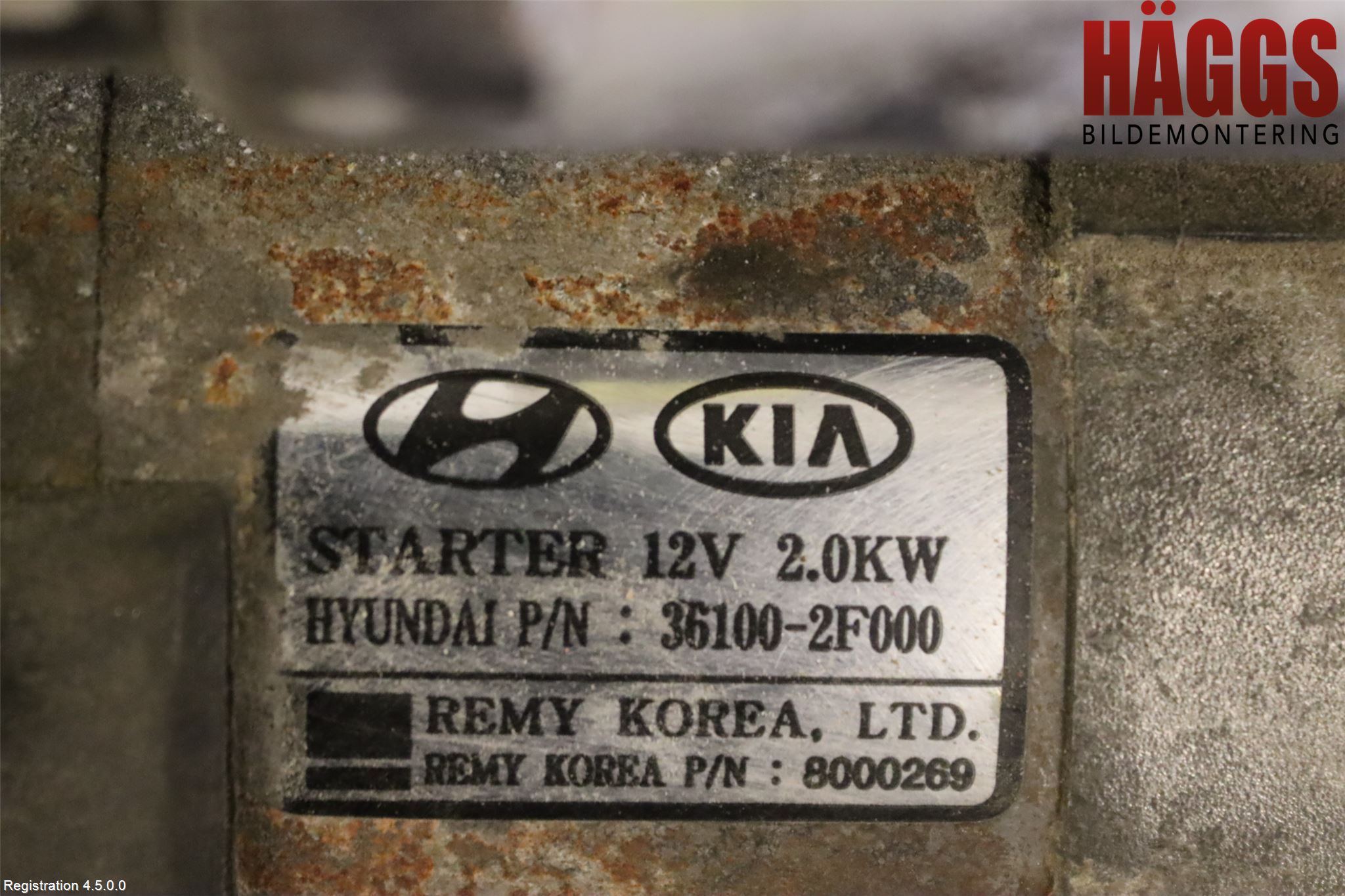 Kia SORENTO 10-14 Startmotor Diesel