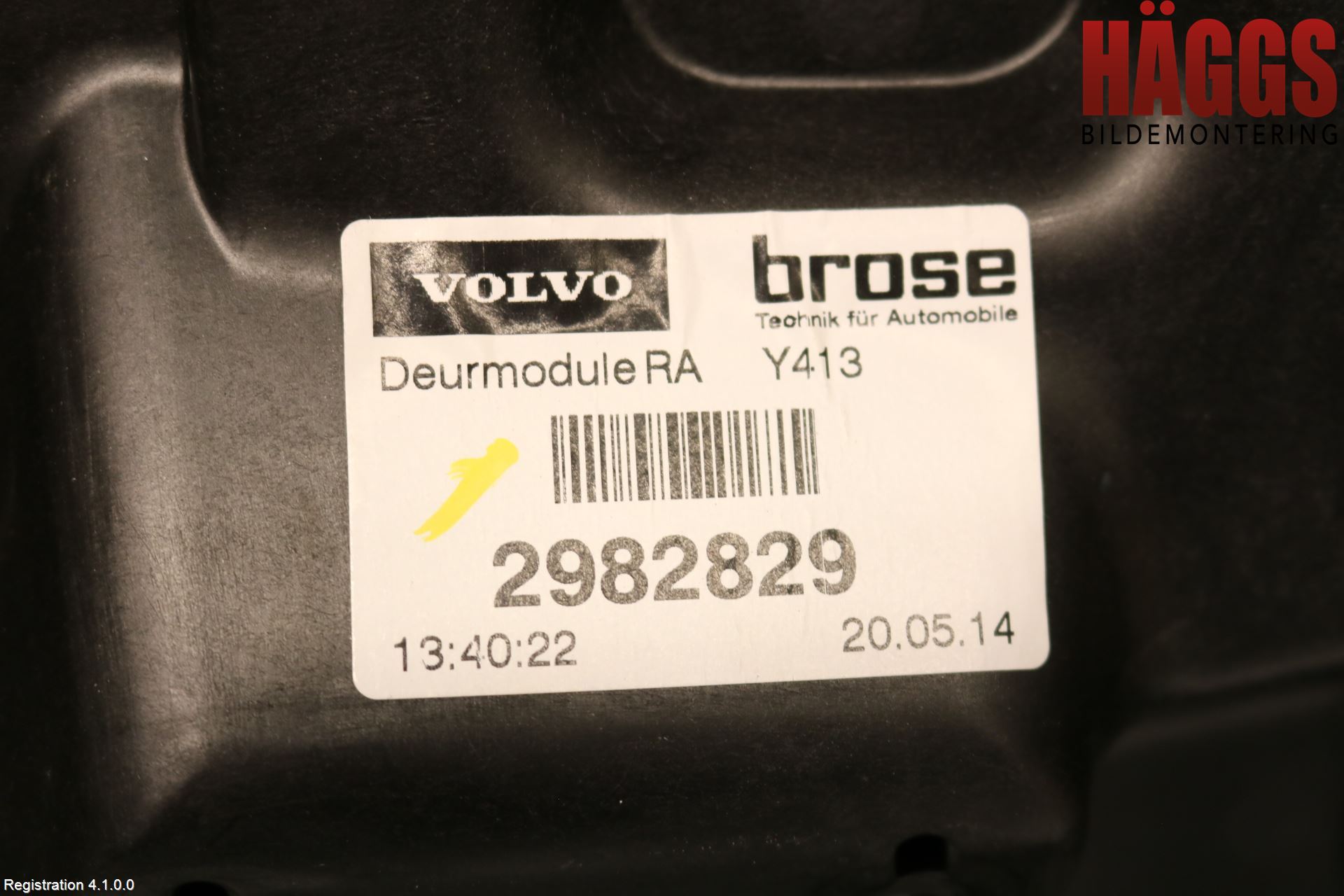 Volvo XC60 14-17 Fönsterhissmekanism