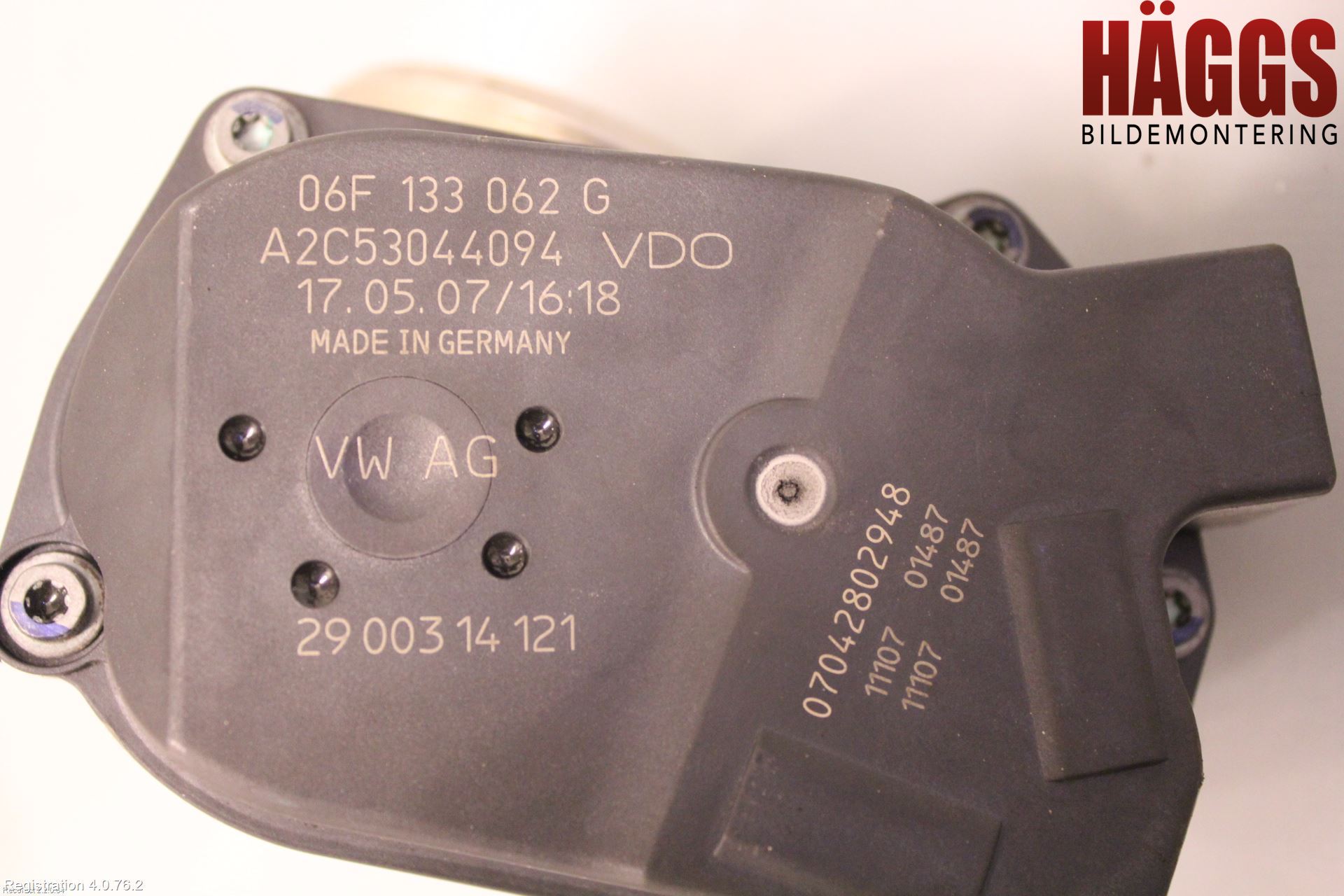 Audi A4/S4 05-07 Injspjällhus