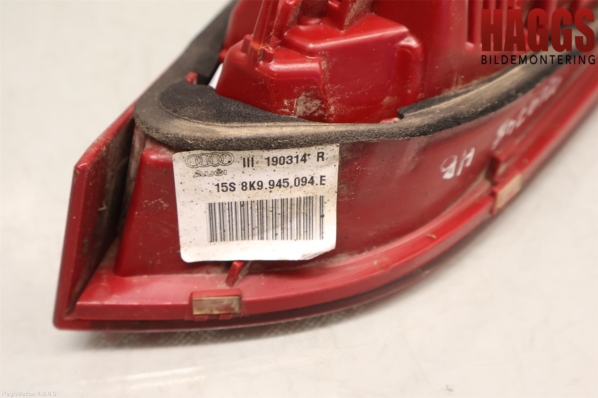 Audi A4 ALLROAD 09-16 Bakljus Lucka Hö