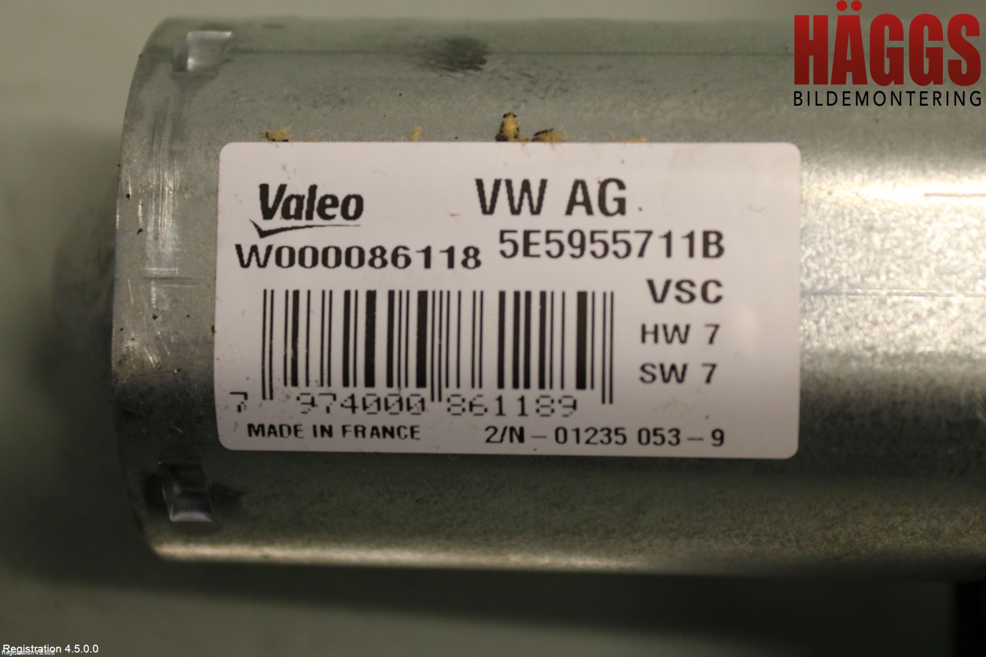 Audi Q3 F3 19- Torkarmotor Baklucka