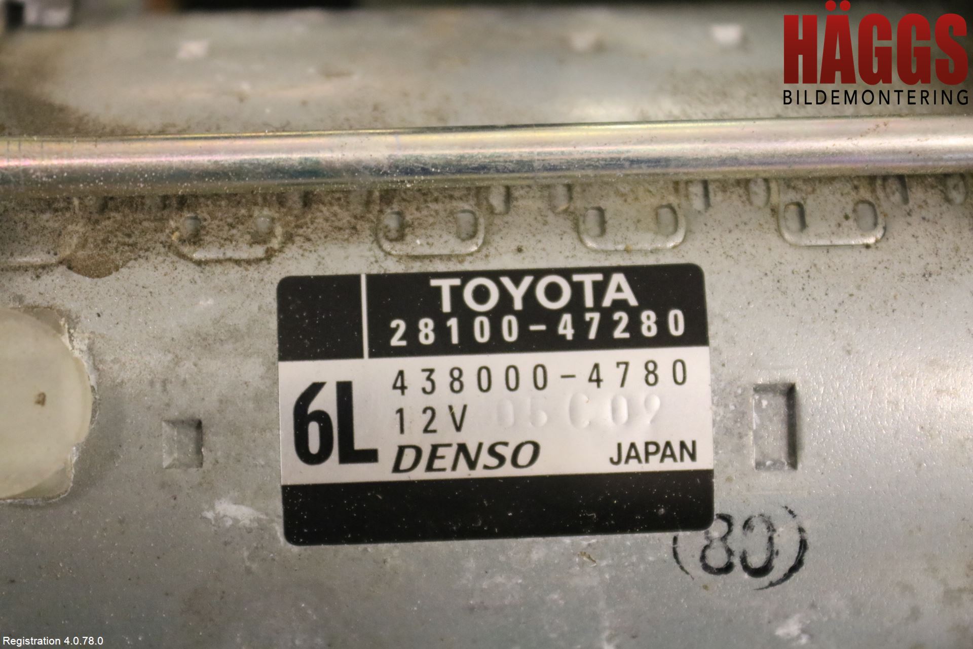 Toyota COROLLA 19- Startmotor