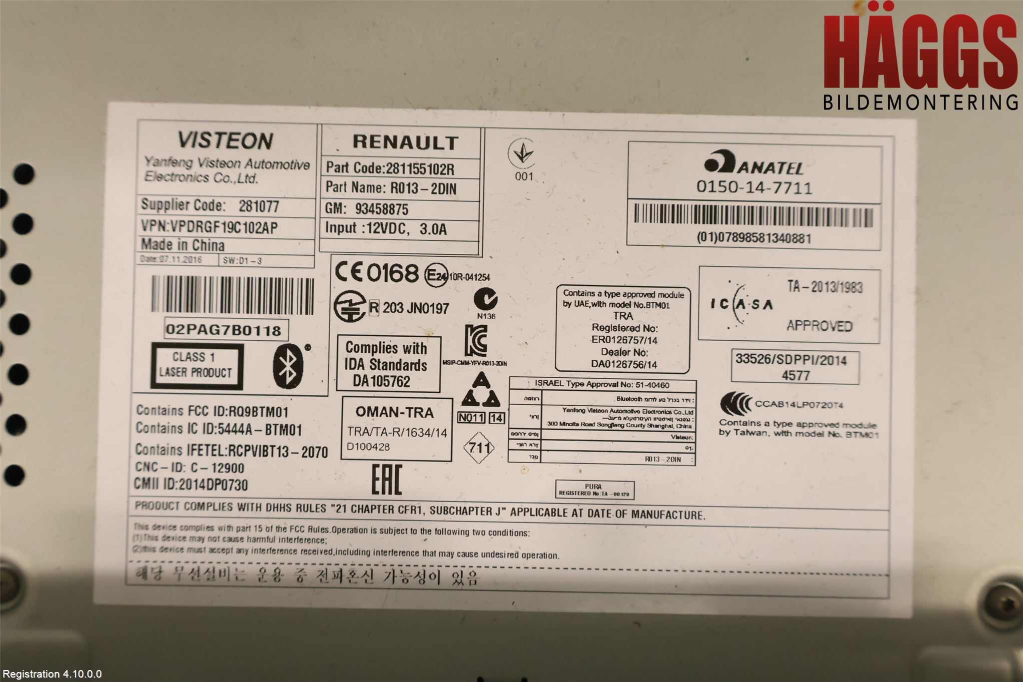 Fiat TALENTO 16- Cd Radio - Multimediapanel