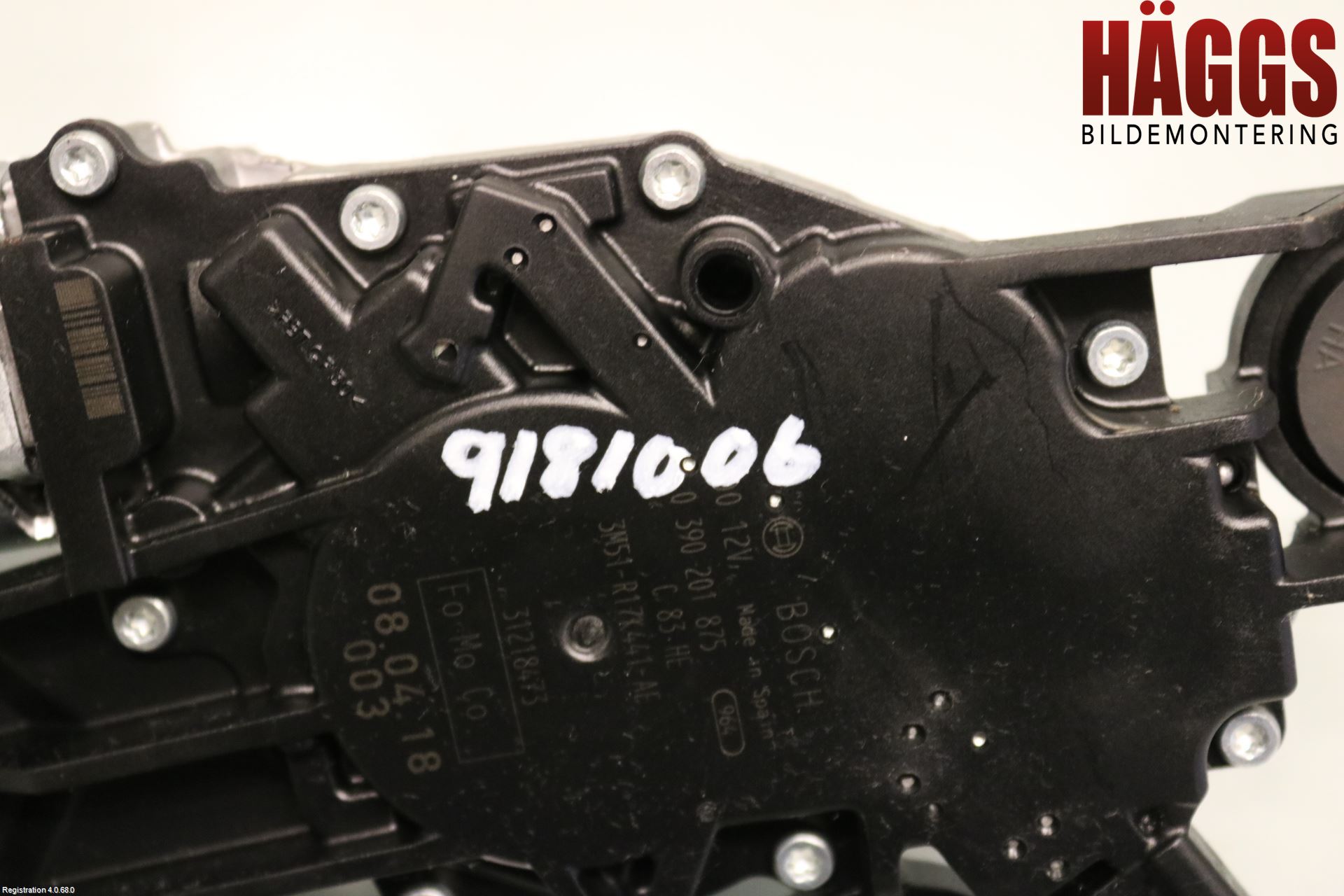 Volvo V50 08-12 Torkarmotor Baklucka