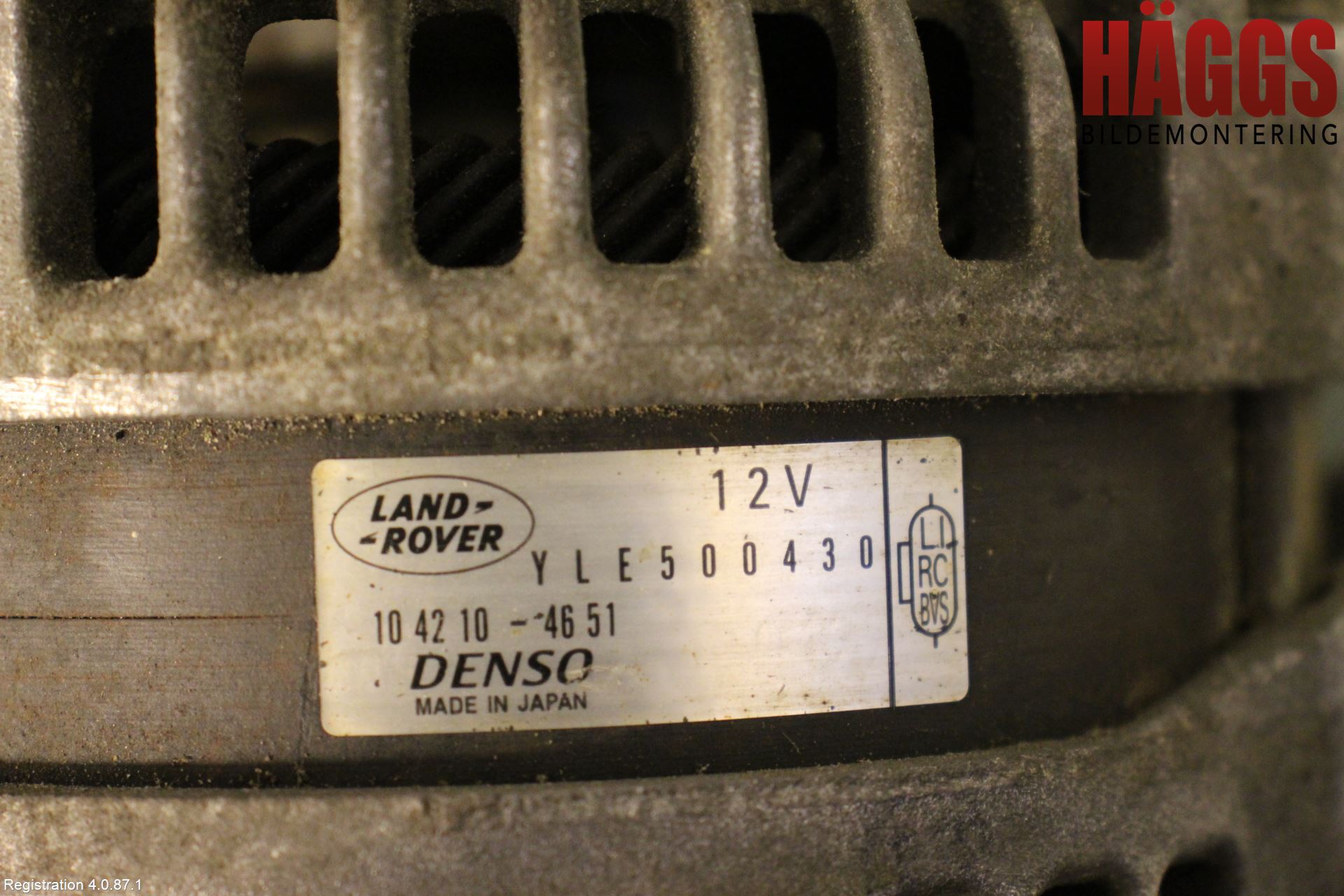 Landrover RANGE ROVER SPORT (L320) 10-13 Generator