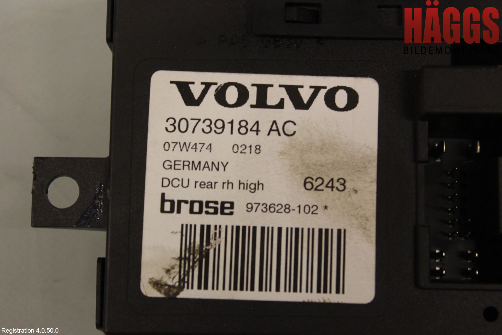 Volvo V50 08-12 Fönsterhissmotor