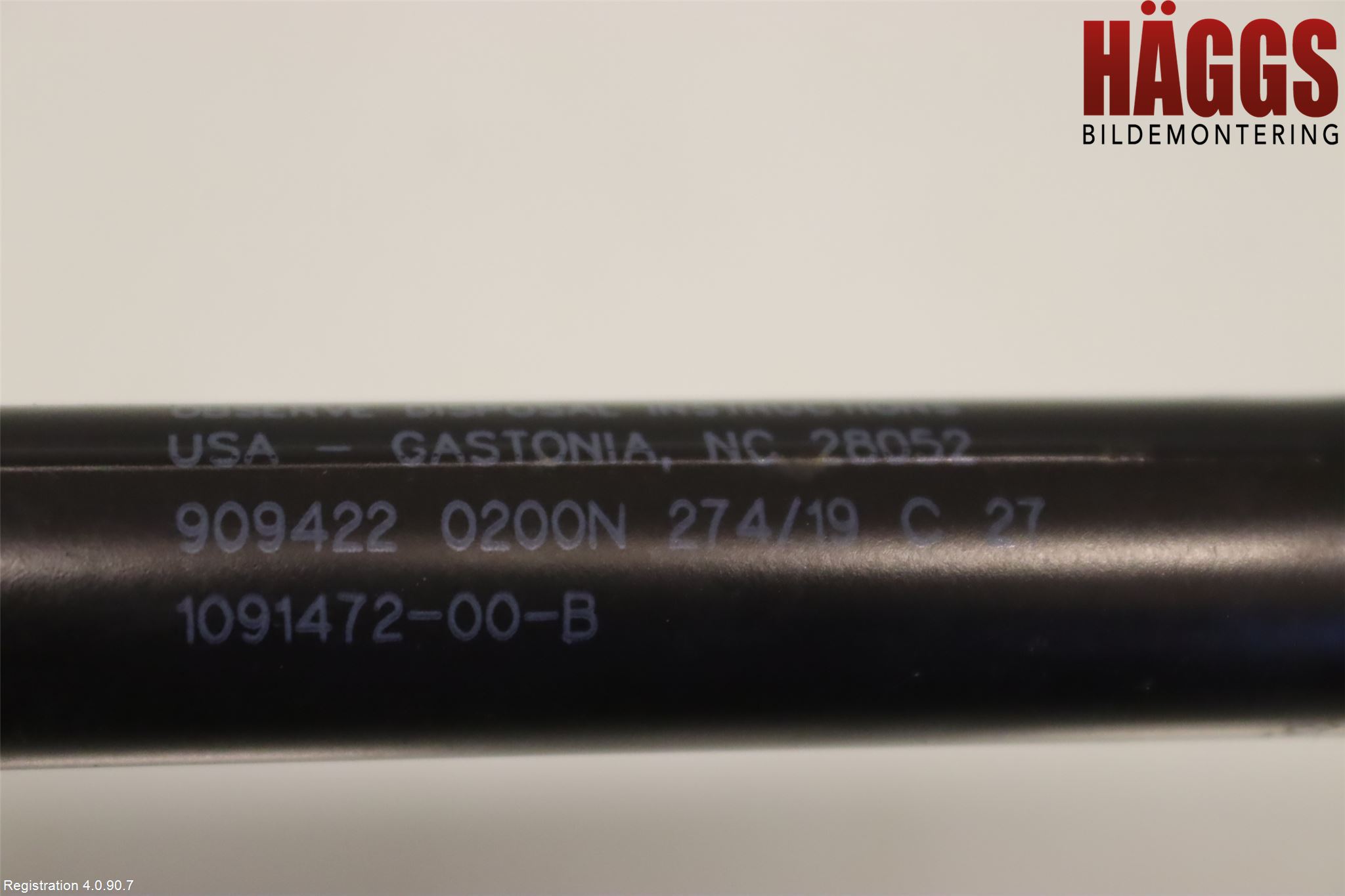 Tesla MODEL 3 17- Gasfjäder Motorhuv