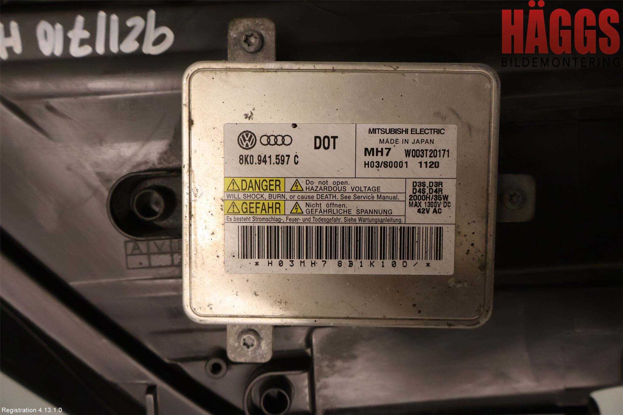 Audi A3/S3 05-13 Strålkastare Höger