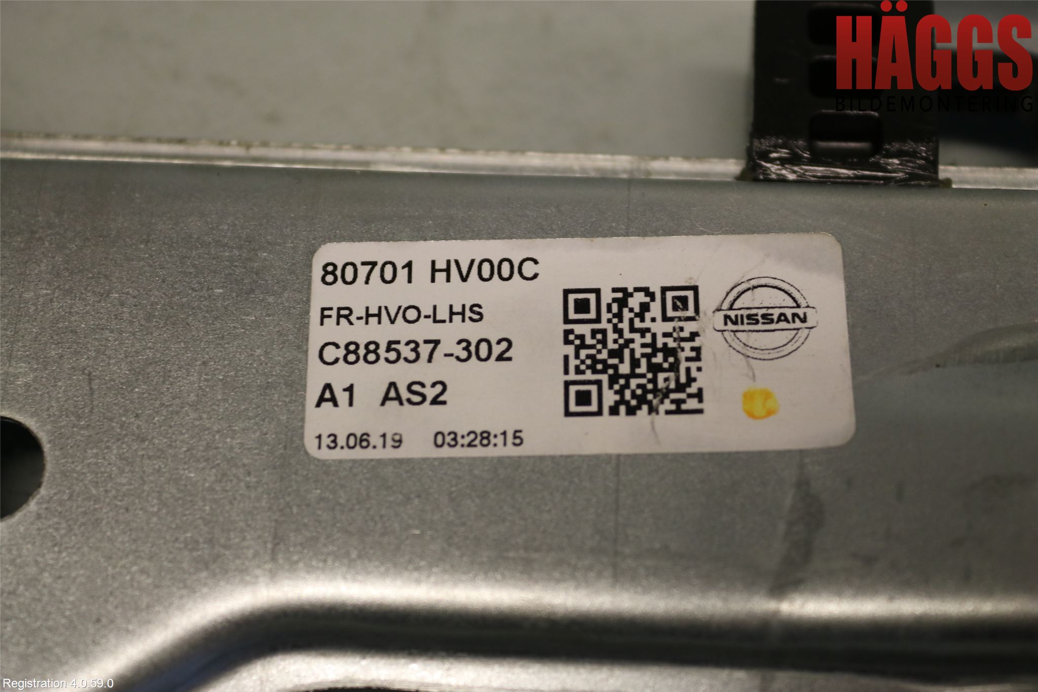 Nissan QASHQAI 17-21 Fönsterhissmekanism