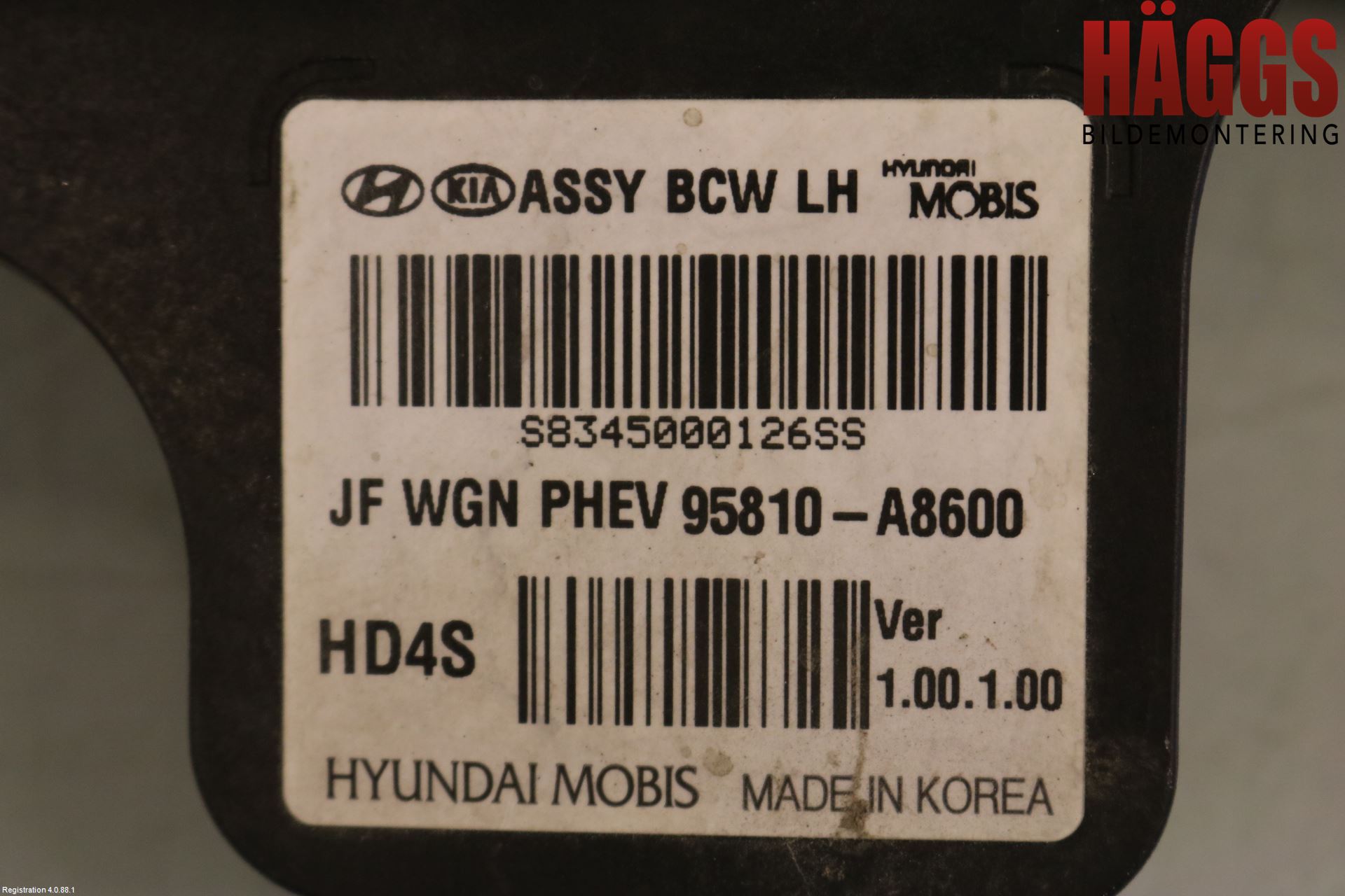 Kia OPTIMA 16-20 Sensor Aktivt Kollisionsskydd