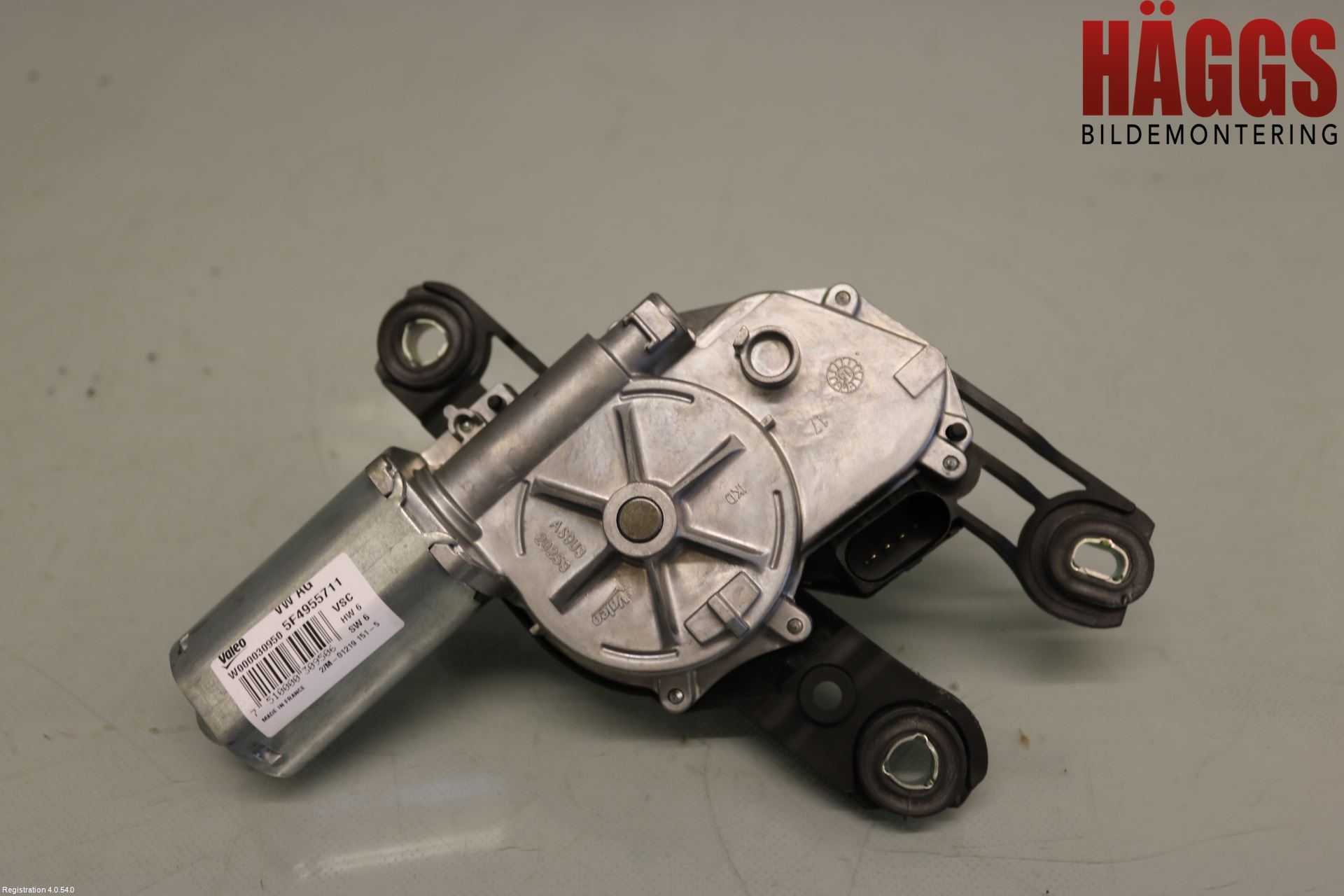 Skoda RAPID Torkarmotor Baklucka