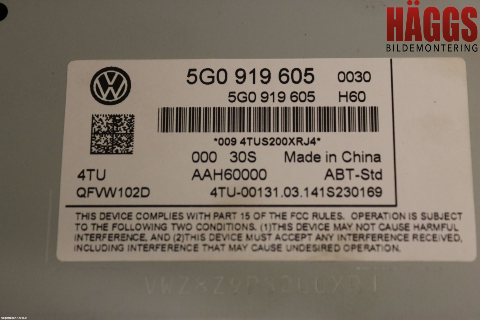Volkswagen VW GOLF / E-GOLF VII 13-20 Cd Radio - Multimediapanel