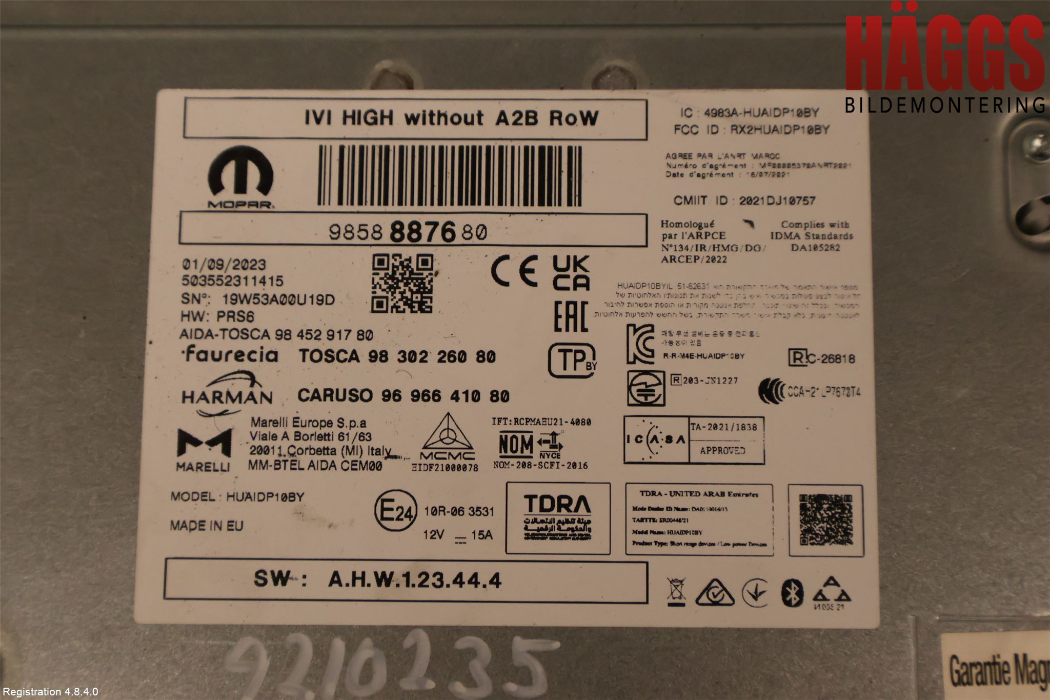 Citroen C4/E-C4 C4X/E-C4X III 21- Radio