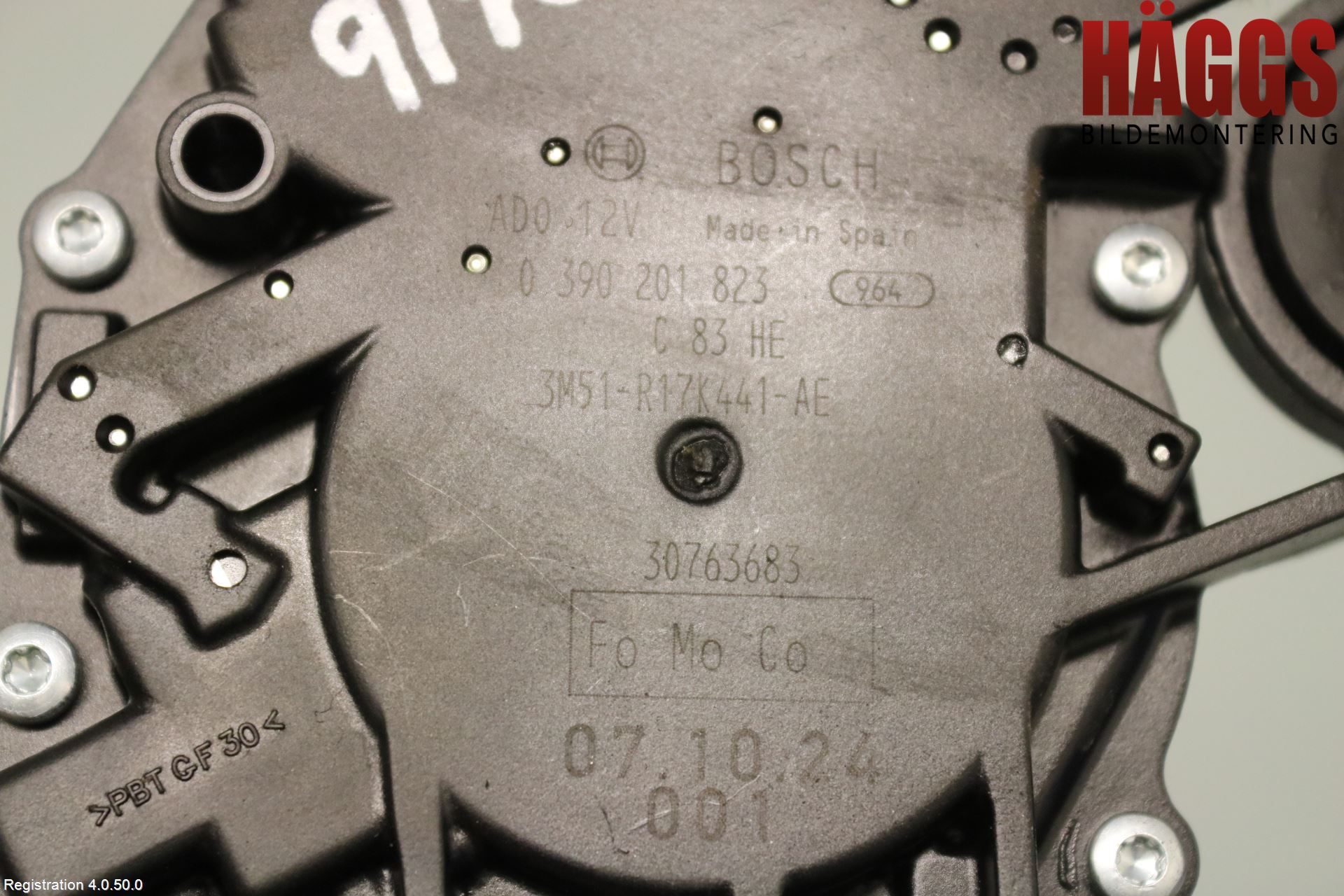 Volvo V50 08-12 Torkarmotor Baklucka