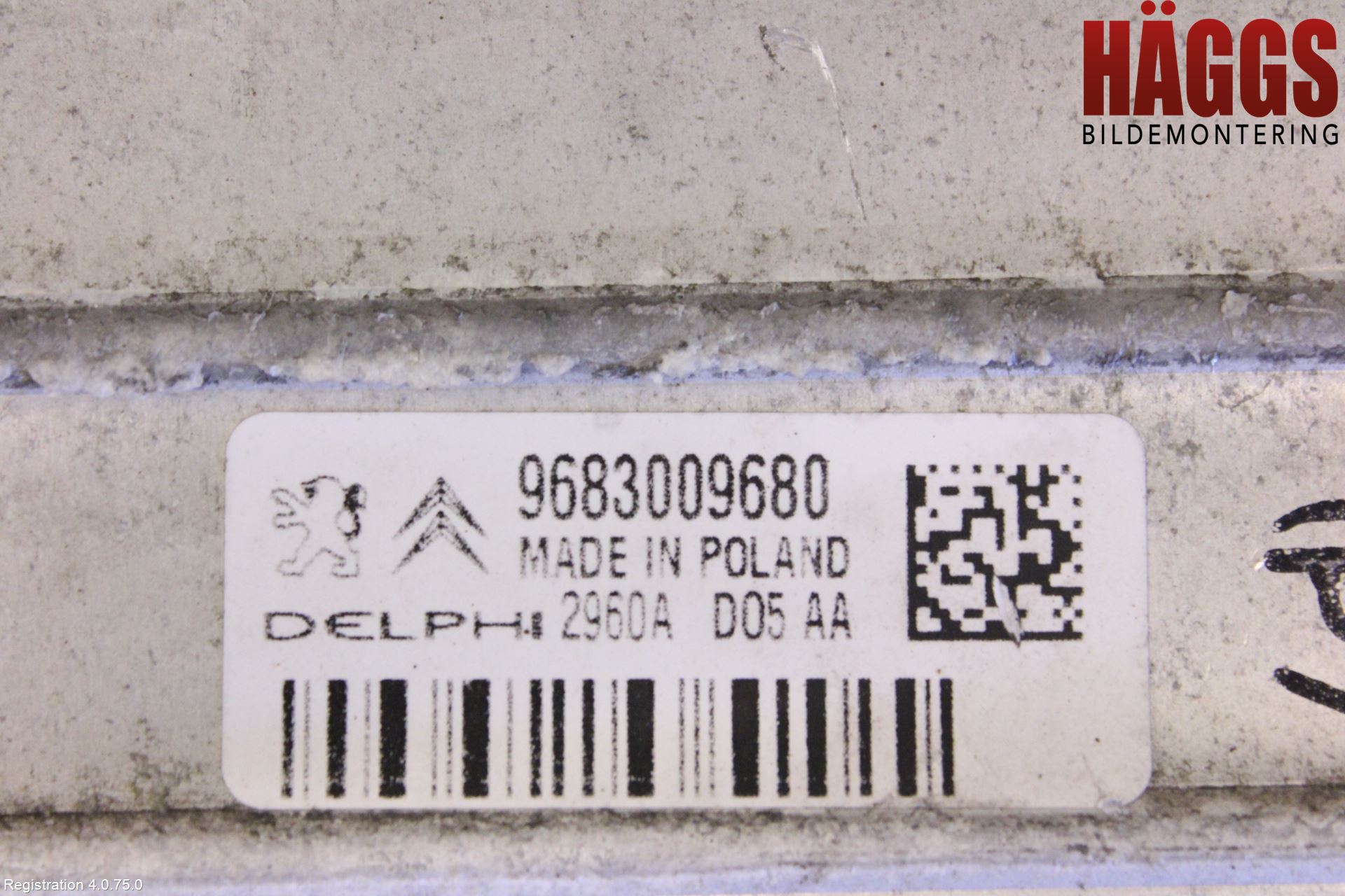 Citroen C5 08-17 Laddluft-Intercooler Kyl