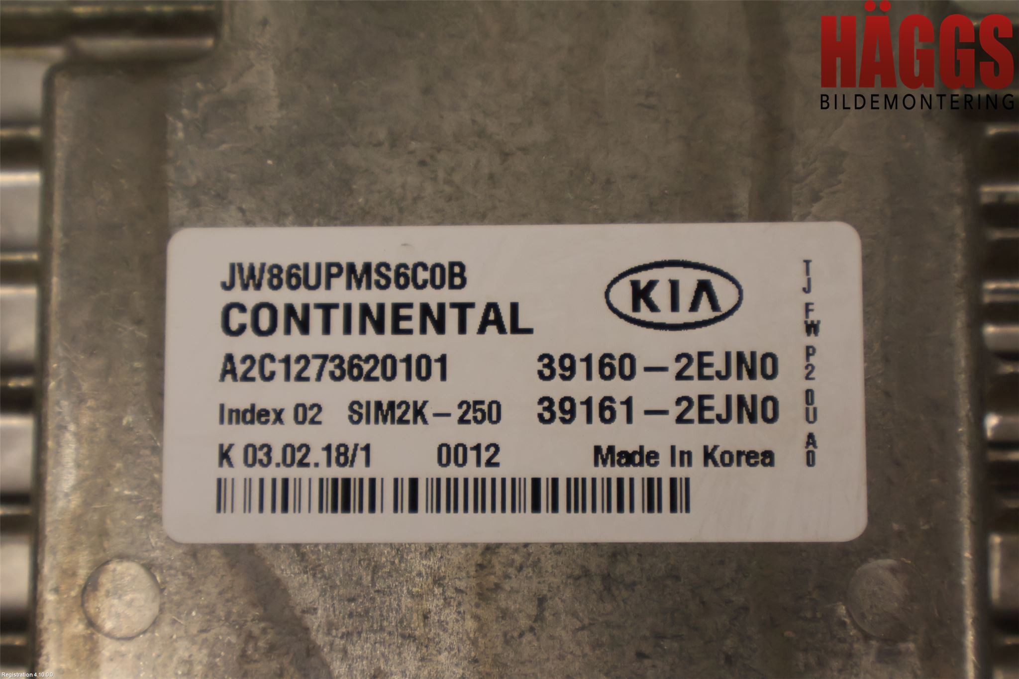 Kia OPTIMA 16-20 Styrenhet Insprut Bensin