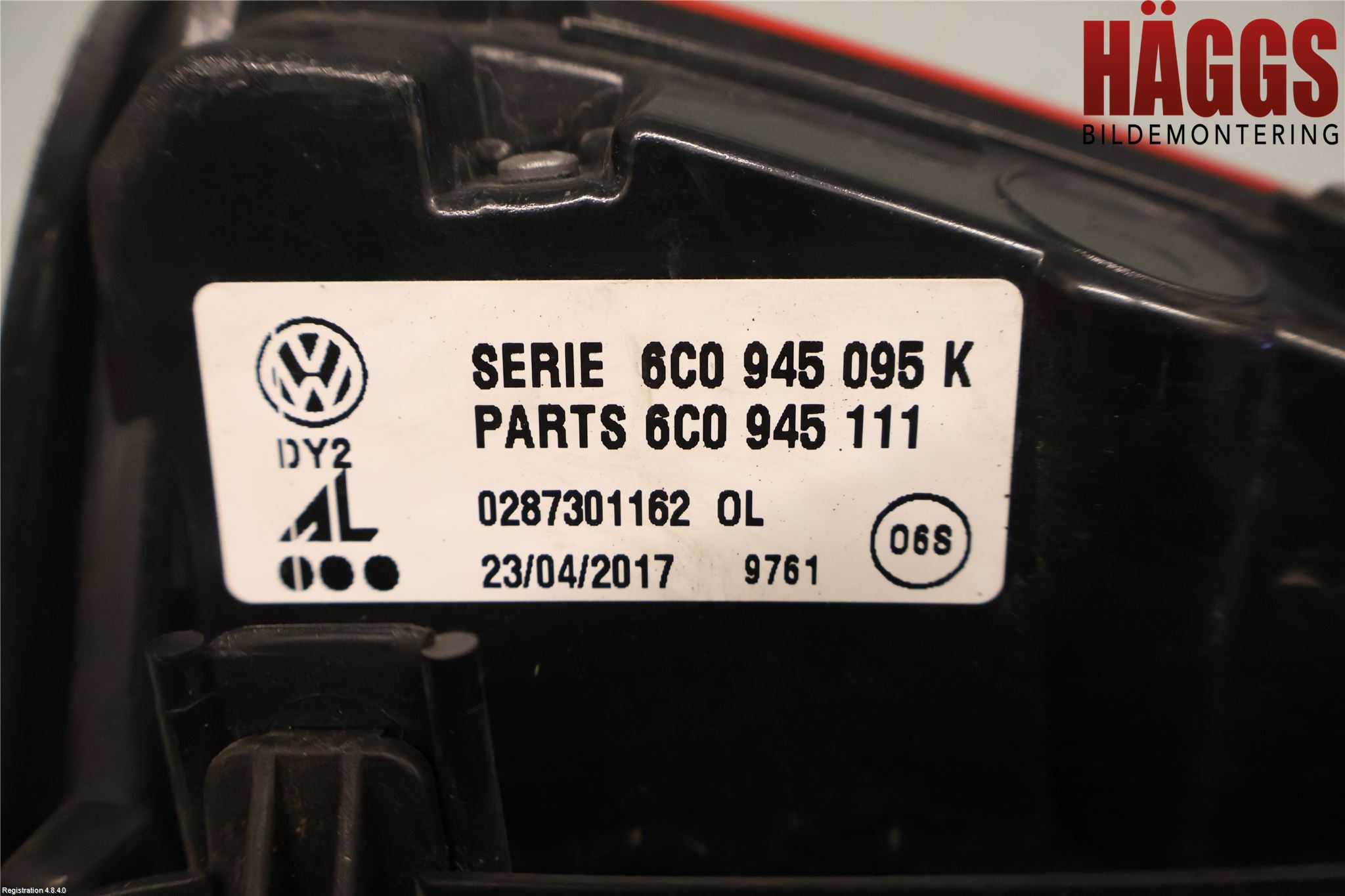 Volkswagen VW POLO 10-17 Bakljus Vänster