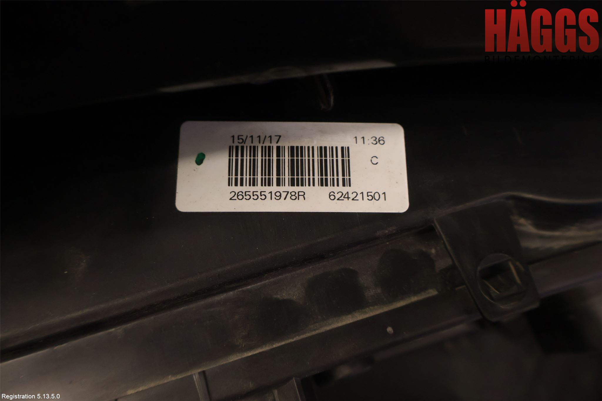 Dacia LOGAN MCV/STEPWAY Bakljus Vänster