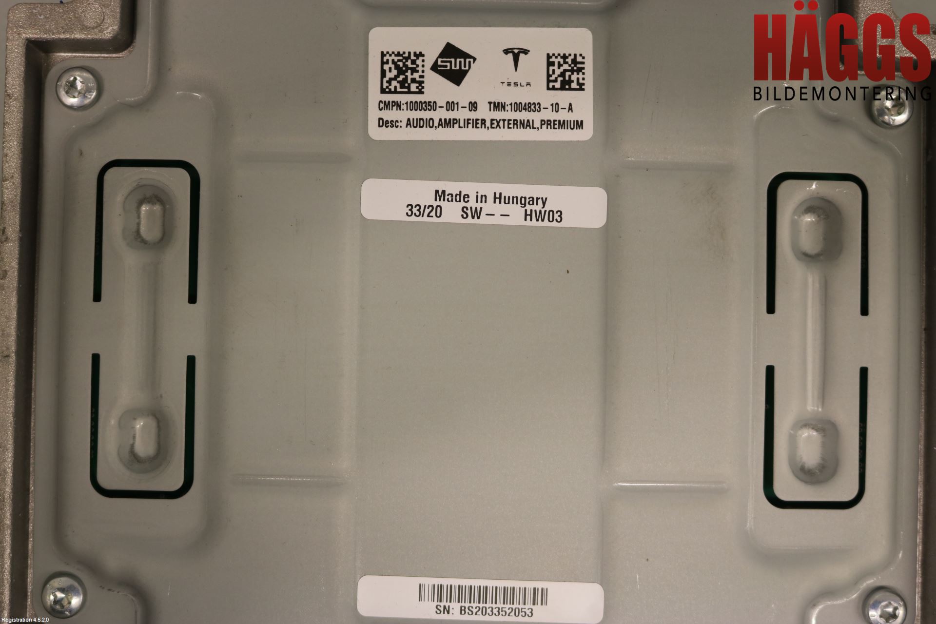 Tesla MODEL X 16- Radio-Stereo Förstärkare