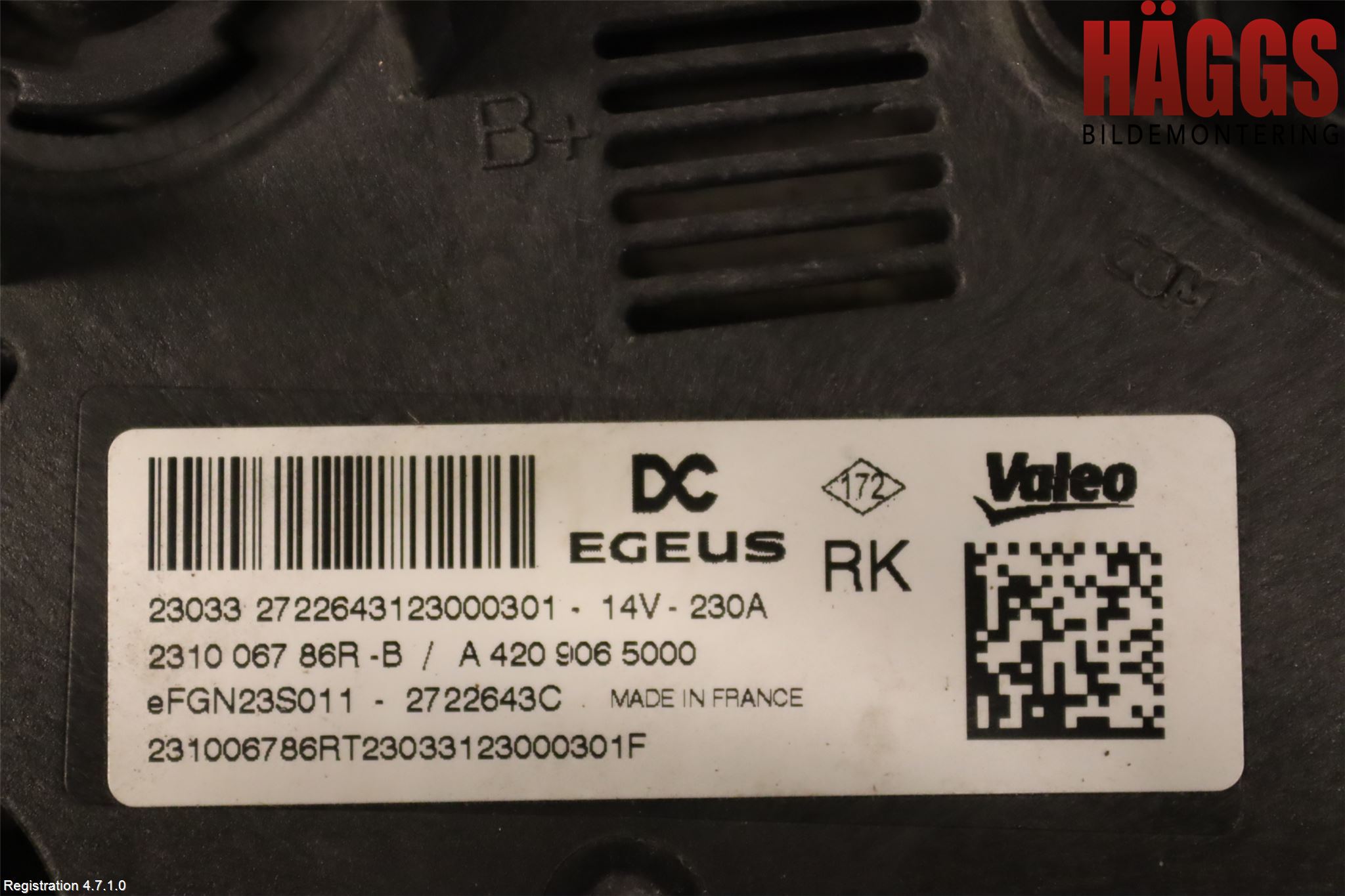 Mercedes-Benz MB CITAN/EQT (W420) 22- Generator