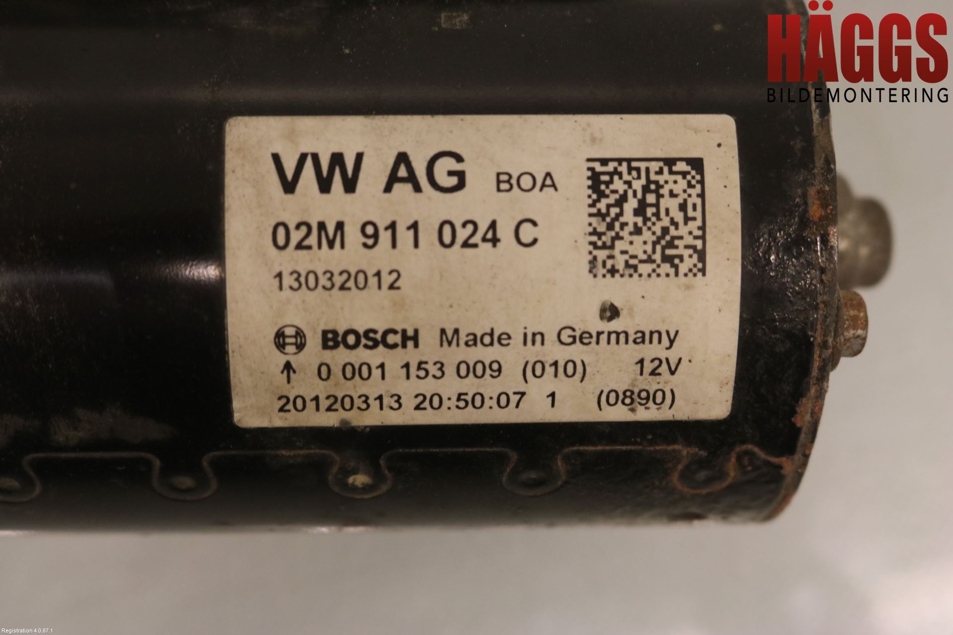 Audi A3/S3 05-13 Startmotor Diesel