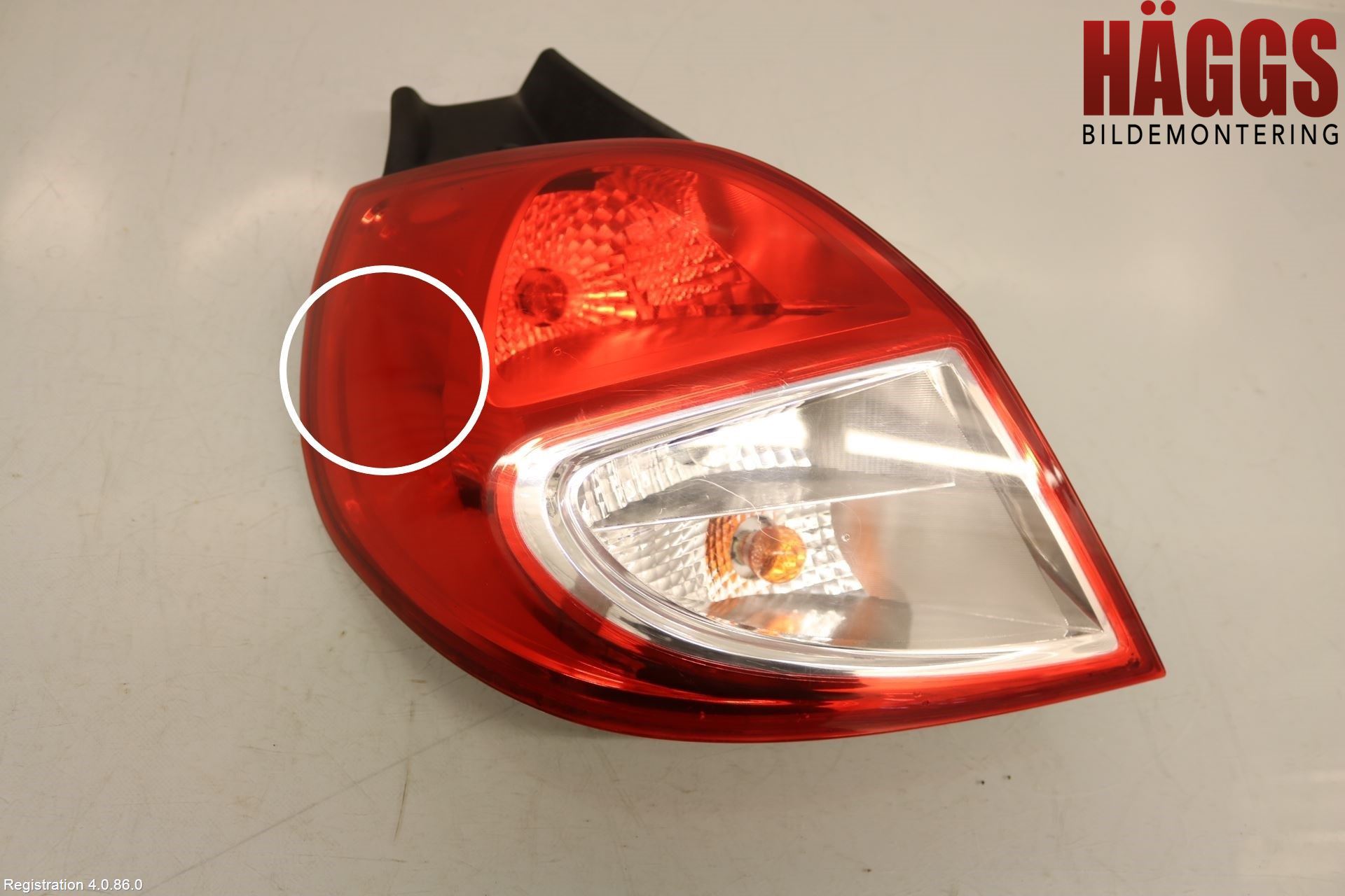 Renault CLIO III  06-09 Bakljus Vänster