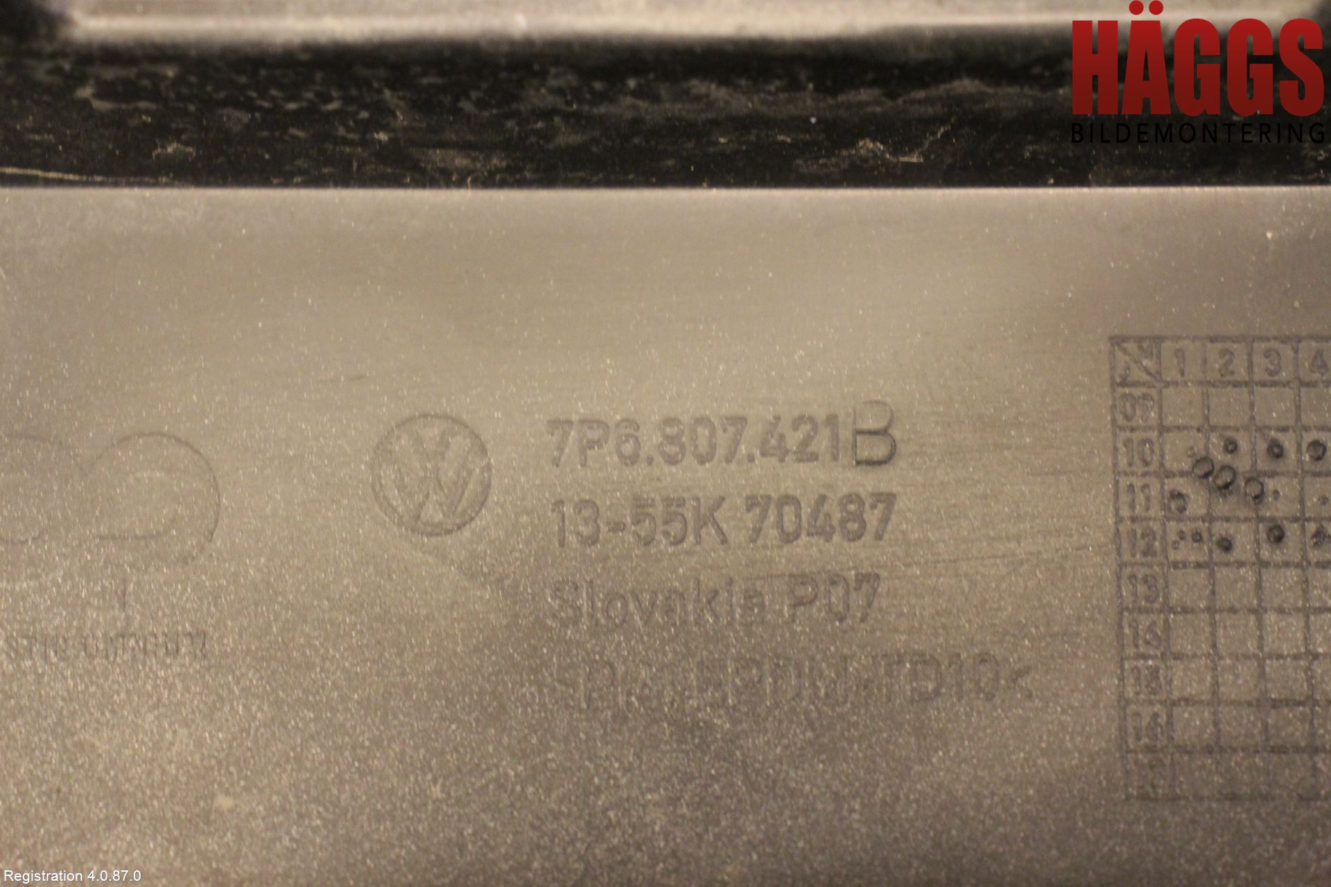 Volkswagen VW TOUAREG 7P 11-18 Stötfångarbeklädnad Bak