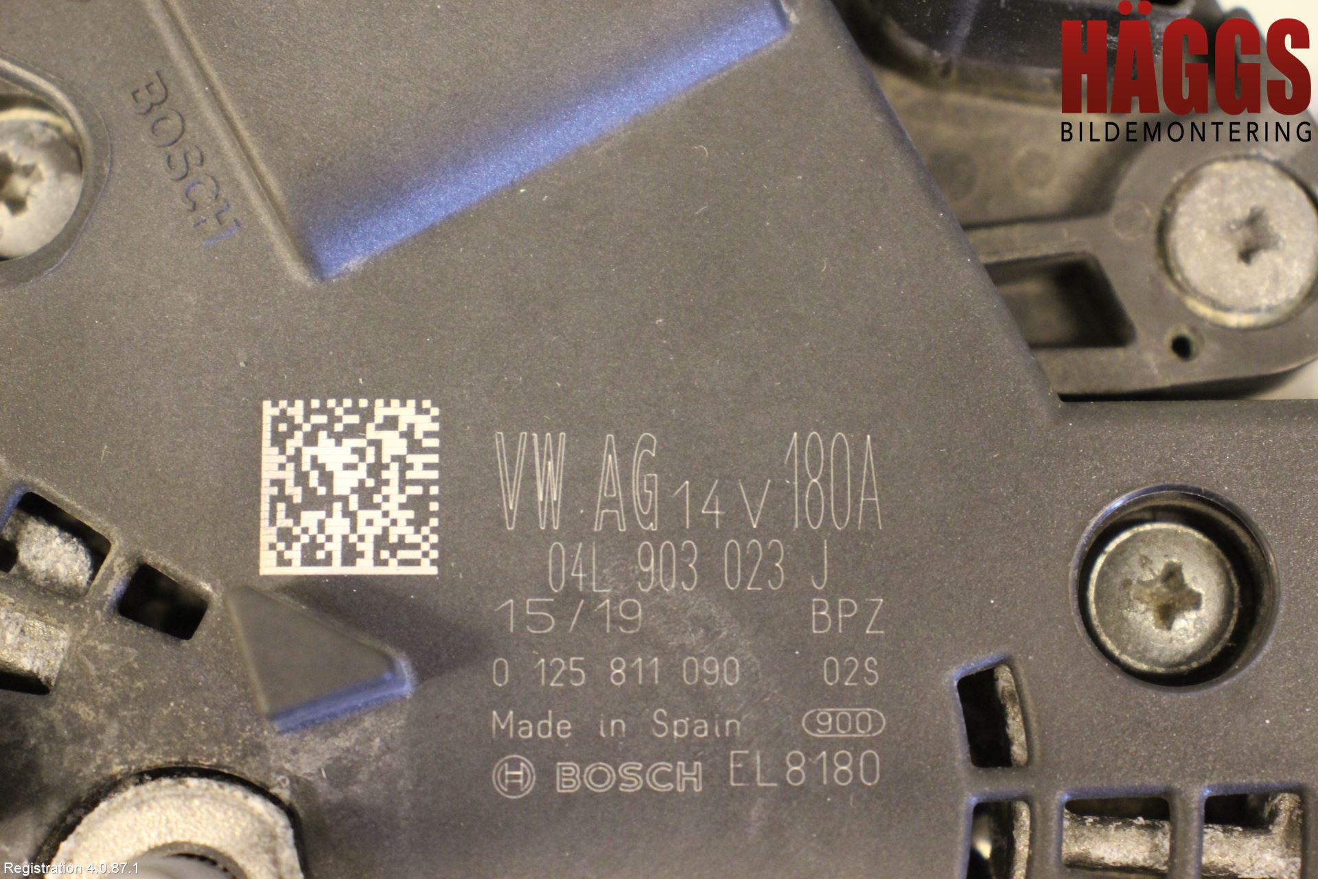 Volkswagen VW TIGUAN 16-24 Generator