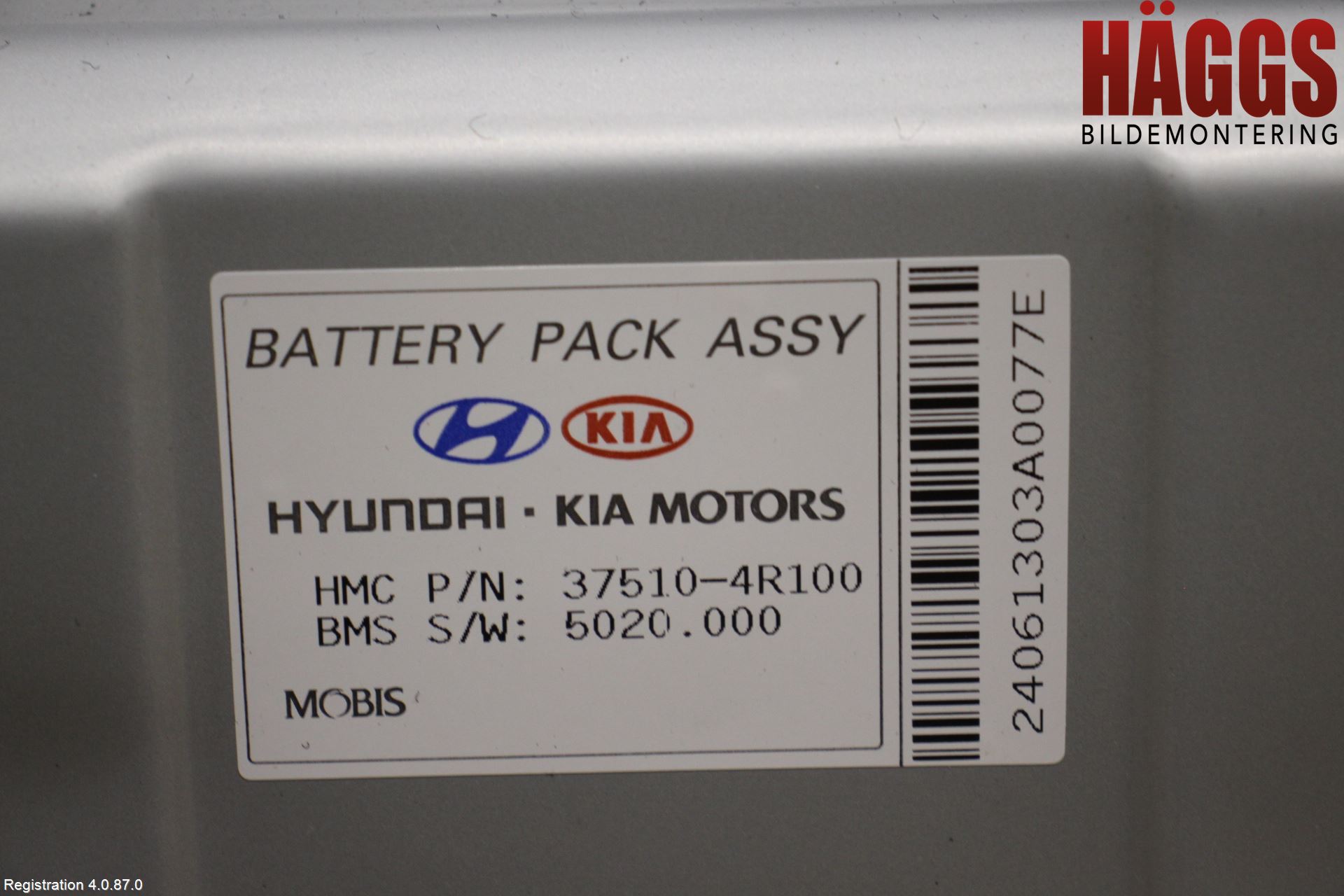 Kia OPTIMA 00-15 Batteri Högspänning
