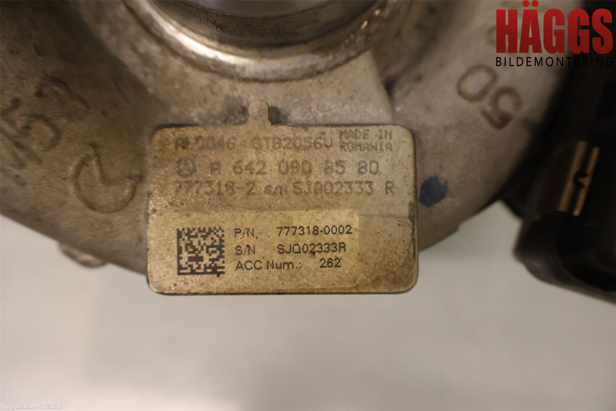 Mercedes-Benz MB SPRINTER (W906) 06-18 Turboaggregat