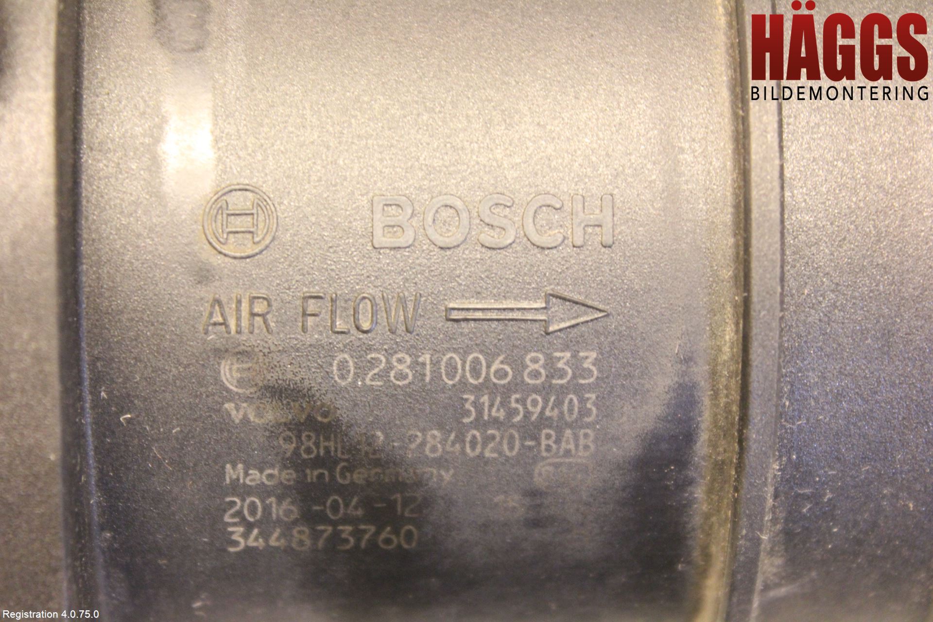 Volvo XC70 14-16 Injluftmassamätare