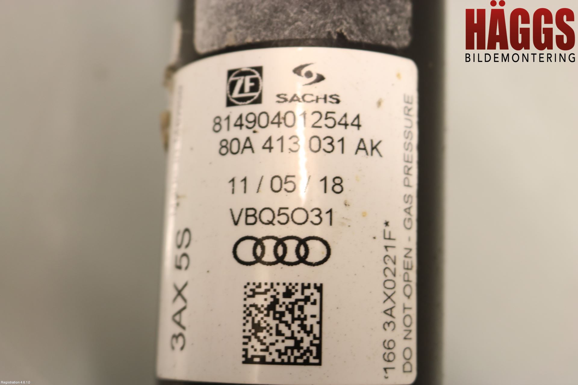Audi Q5/SQ5 17- Fjäderben Fram Vänster