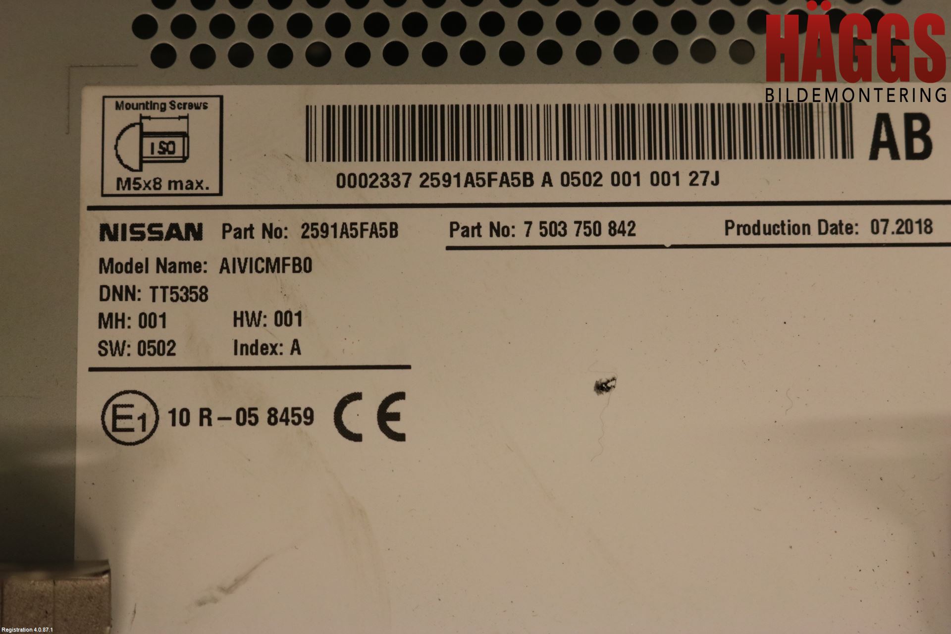 Nissan MICRA 17- Cd Radio - Multimediapanel