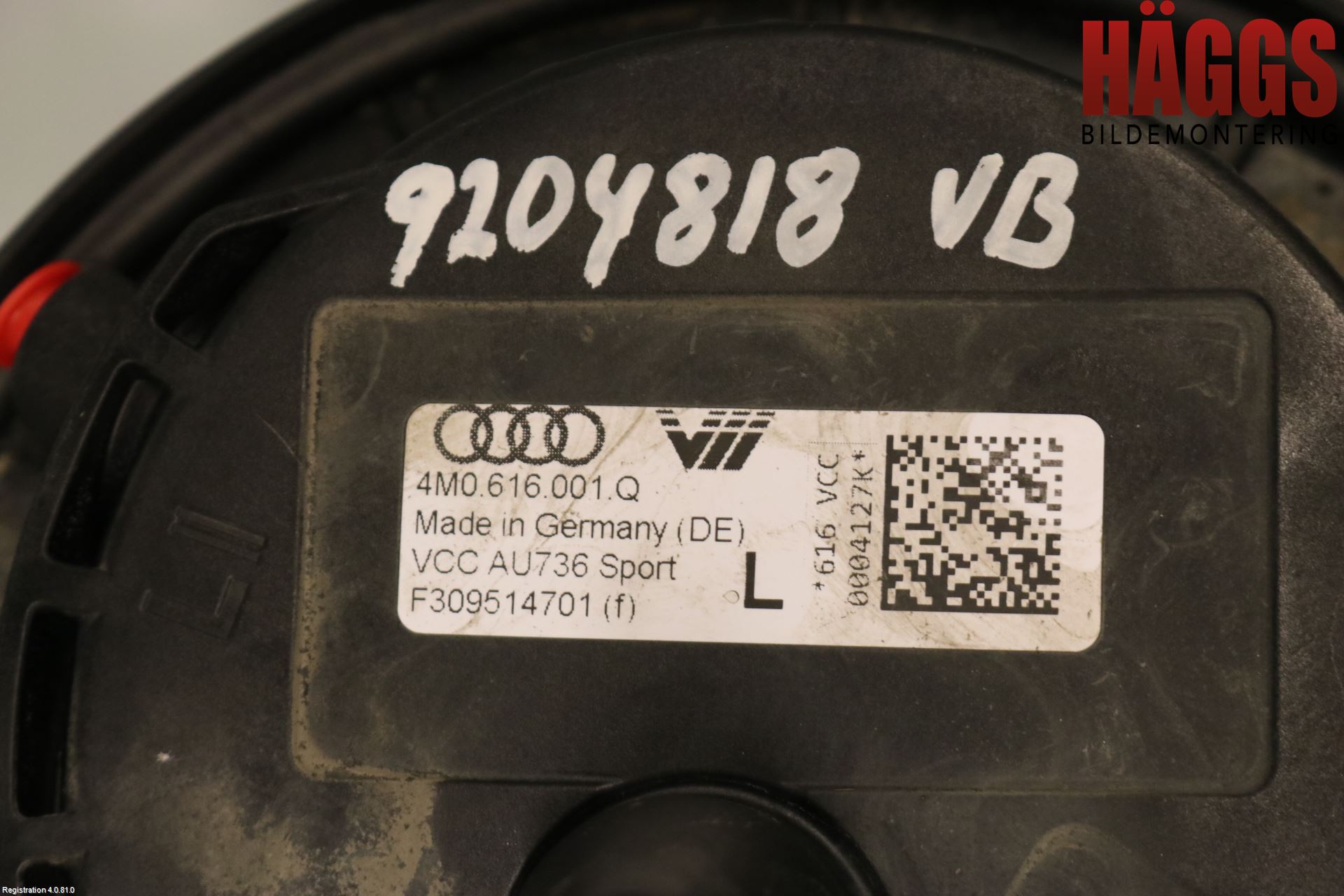 Audi Q7/SQ7 Fjäder Bak