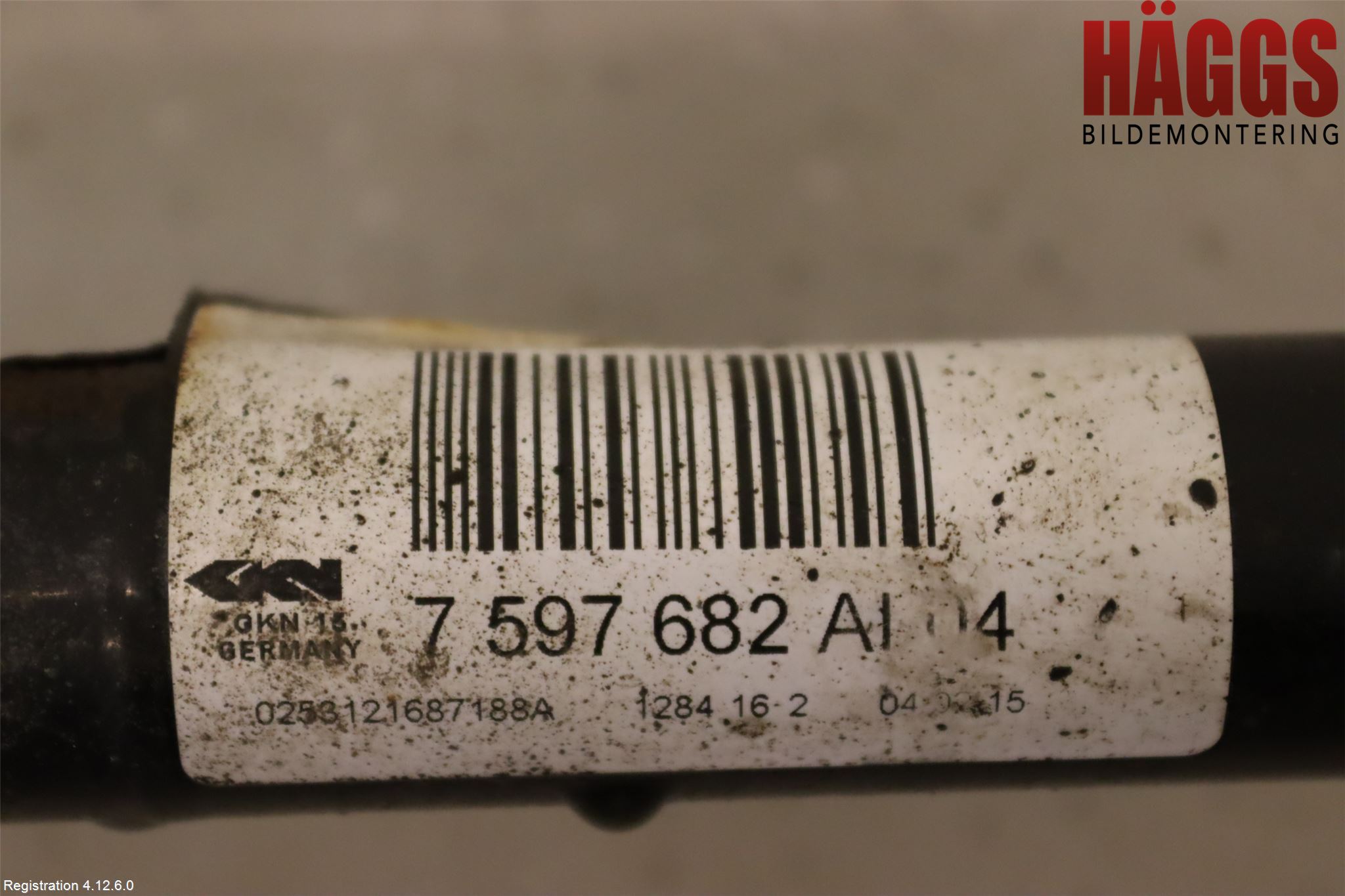 BMW 3 F30/F31/F80 12-19 Drivaxel Bak Höger