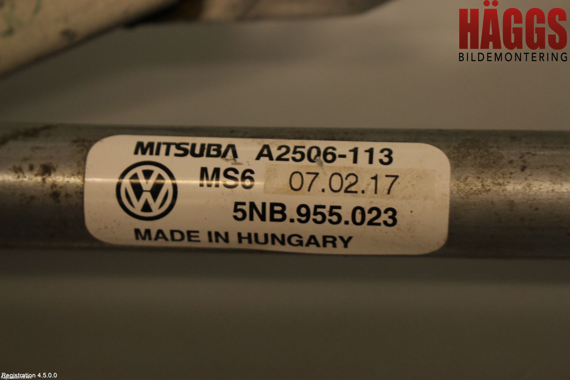 Volkswagen VW TIGUAN 16-24 Torkarmekanism Vindruta
