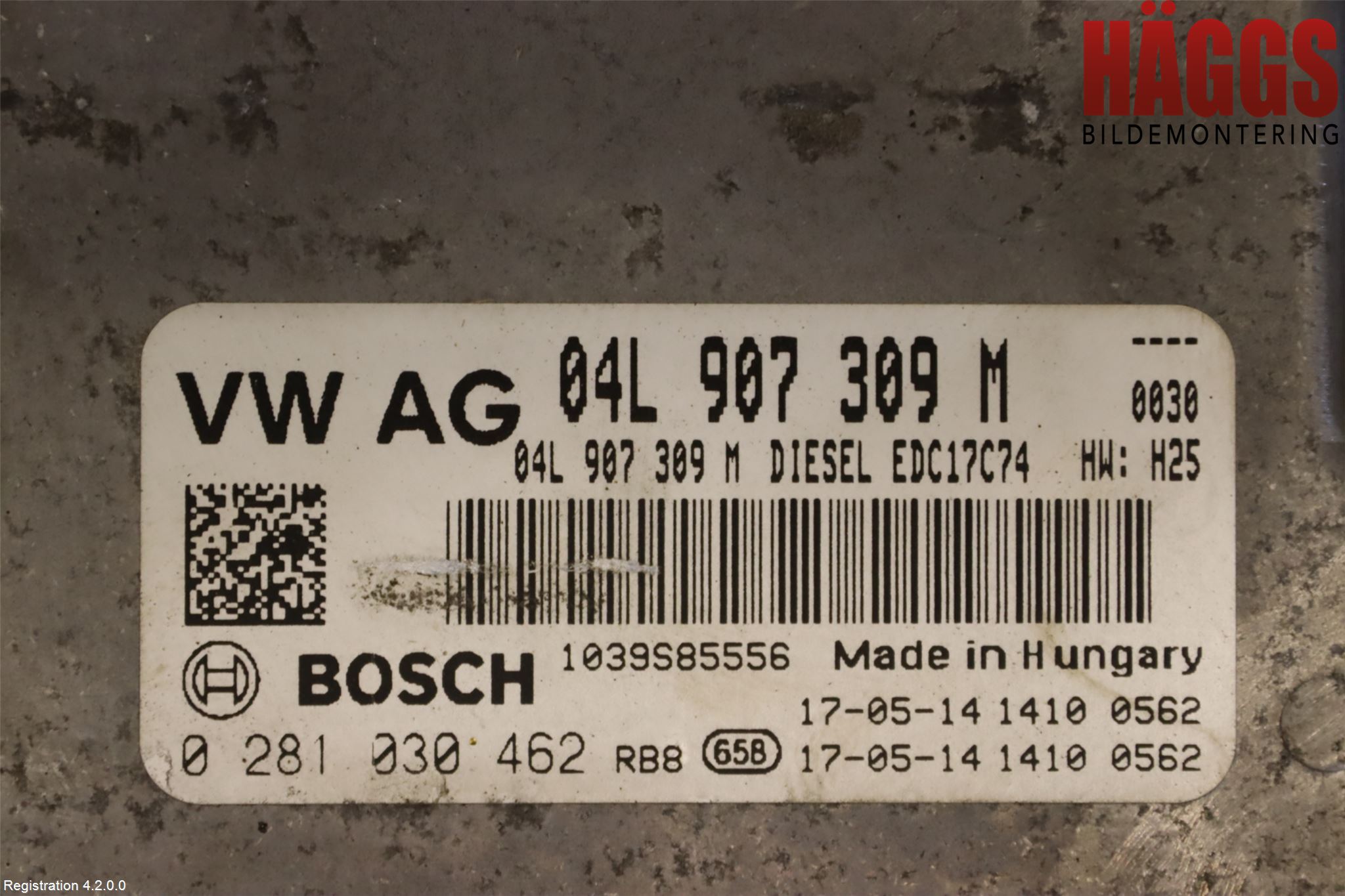 Volkswagen VW PASSAT 15-19 Styrenhet Inspump Diesel