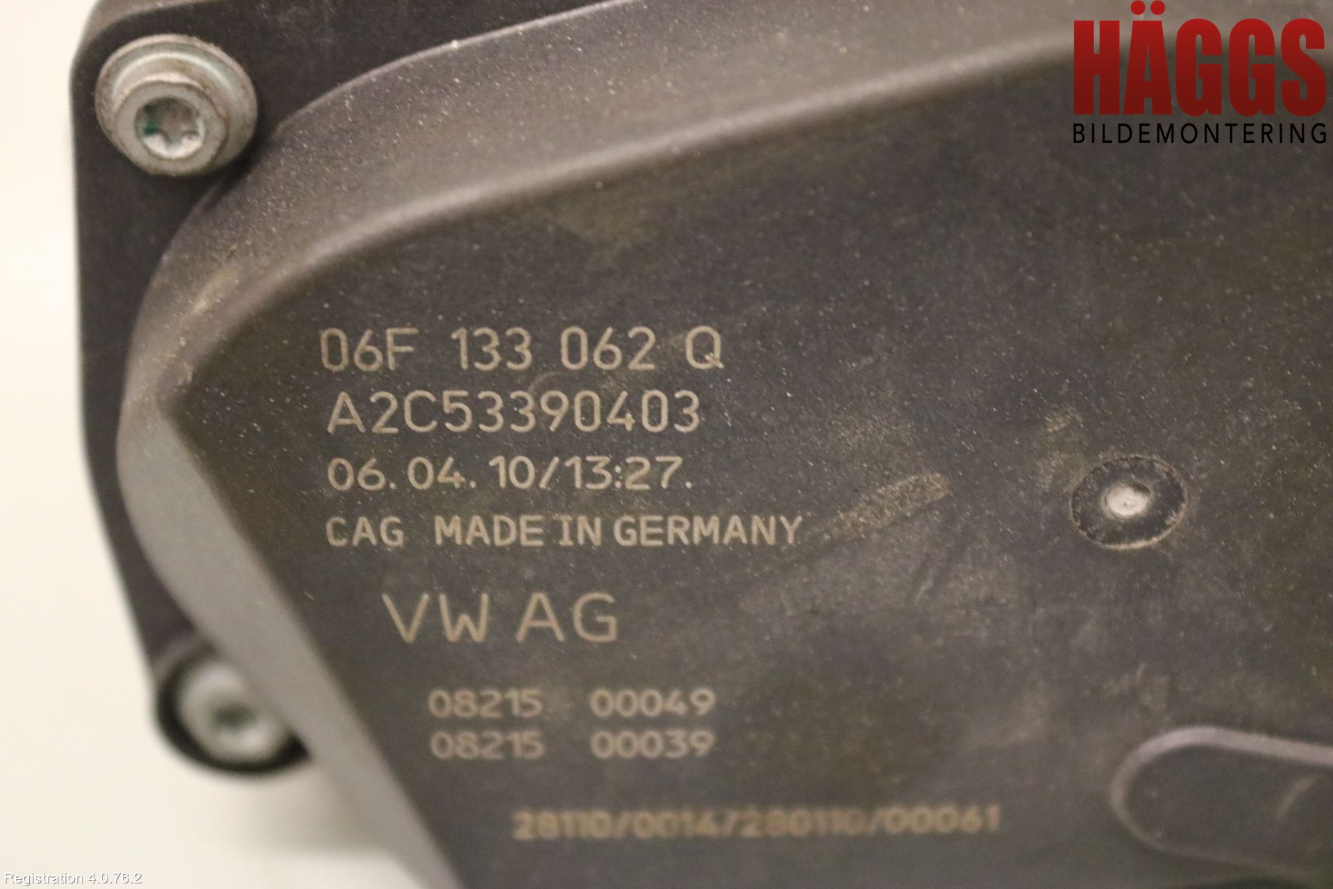 Audi A4/S4 08-11 Injspjällhus